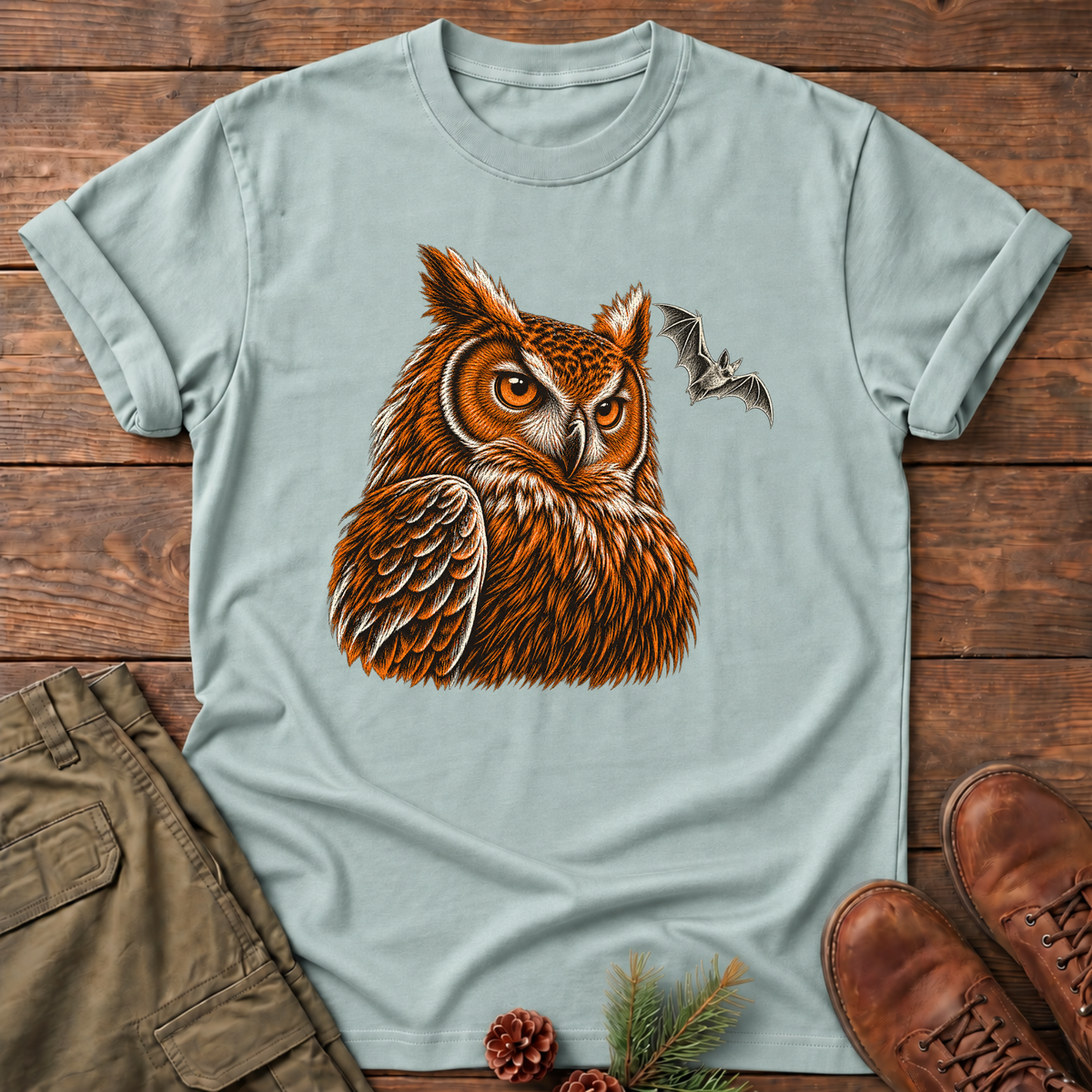 owl and bat T-shirt