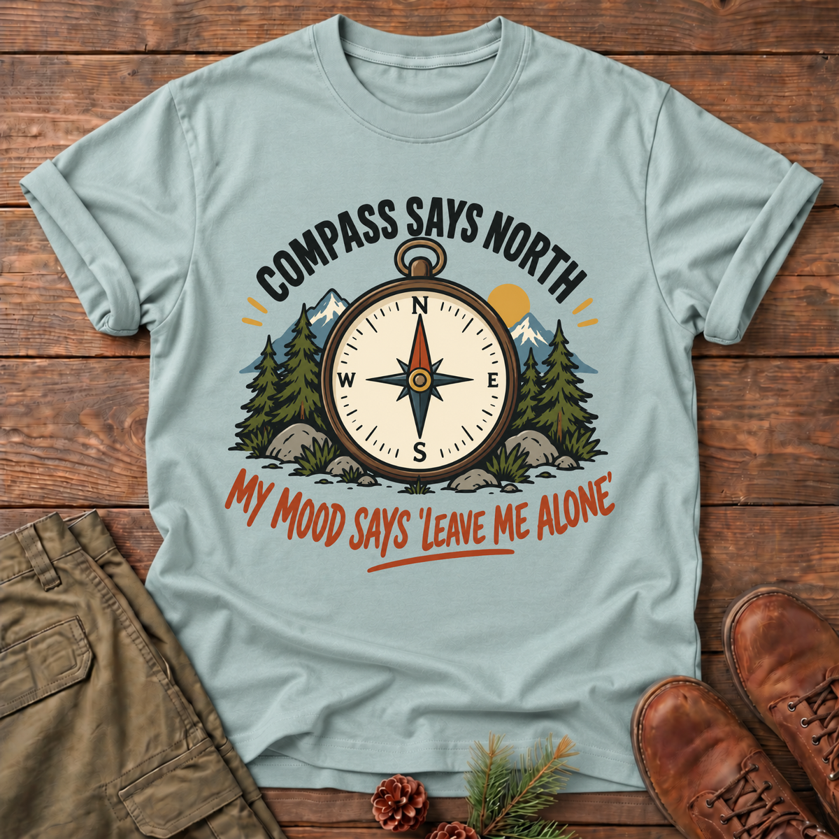 compass says T-shirt