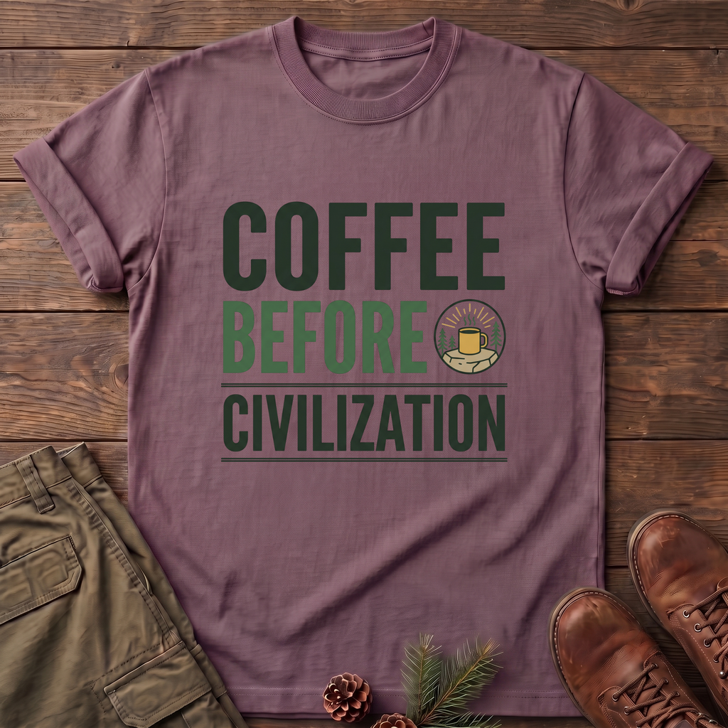 coffee before civilization T-Shirt