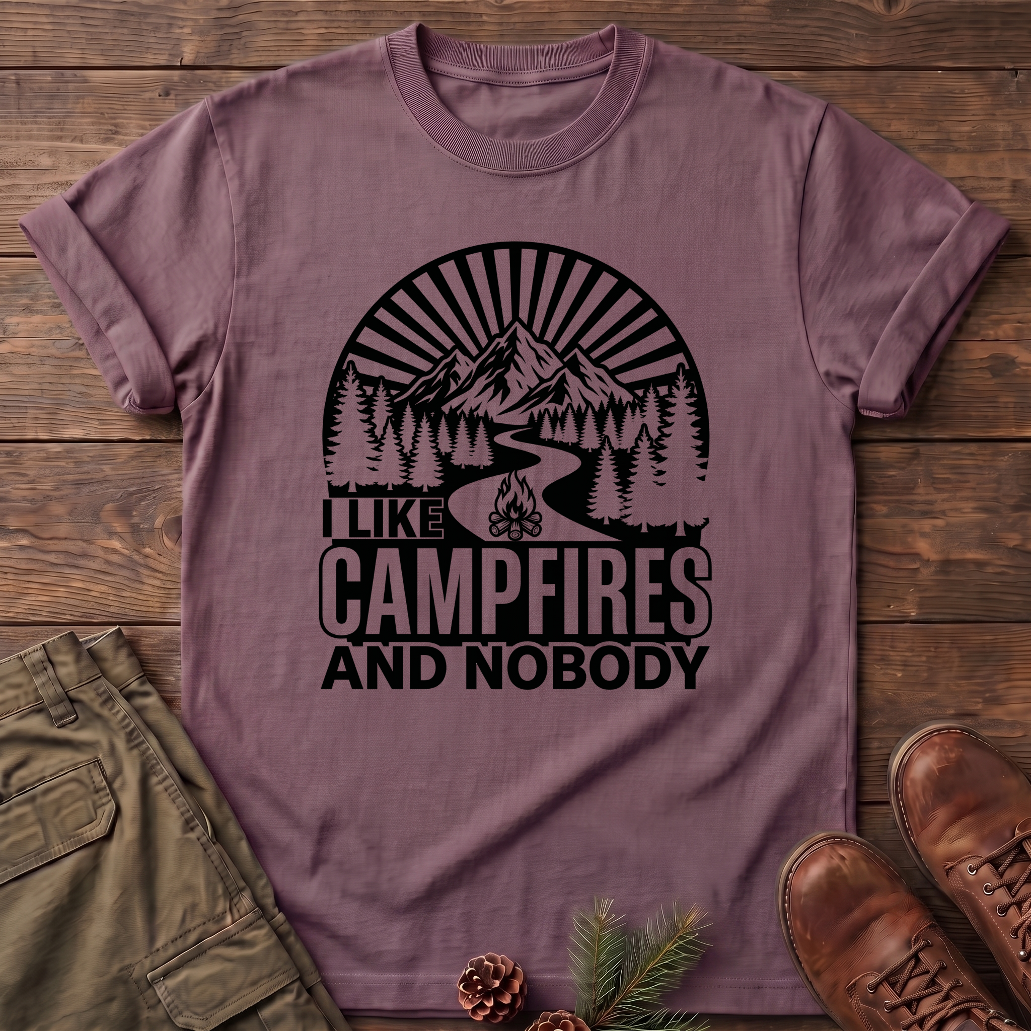 I Like Campfires And Nobody T-Shirt