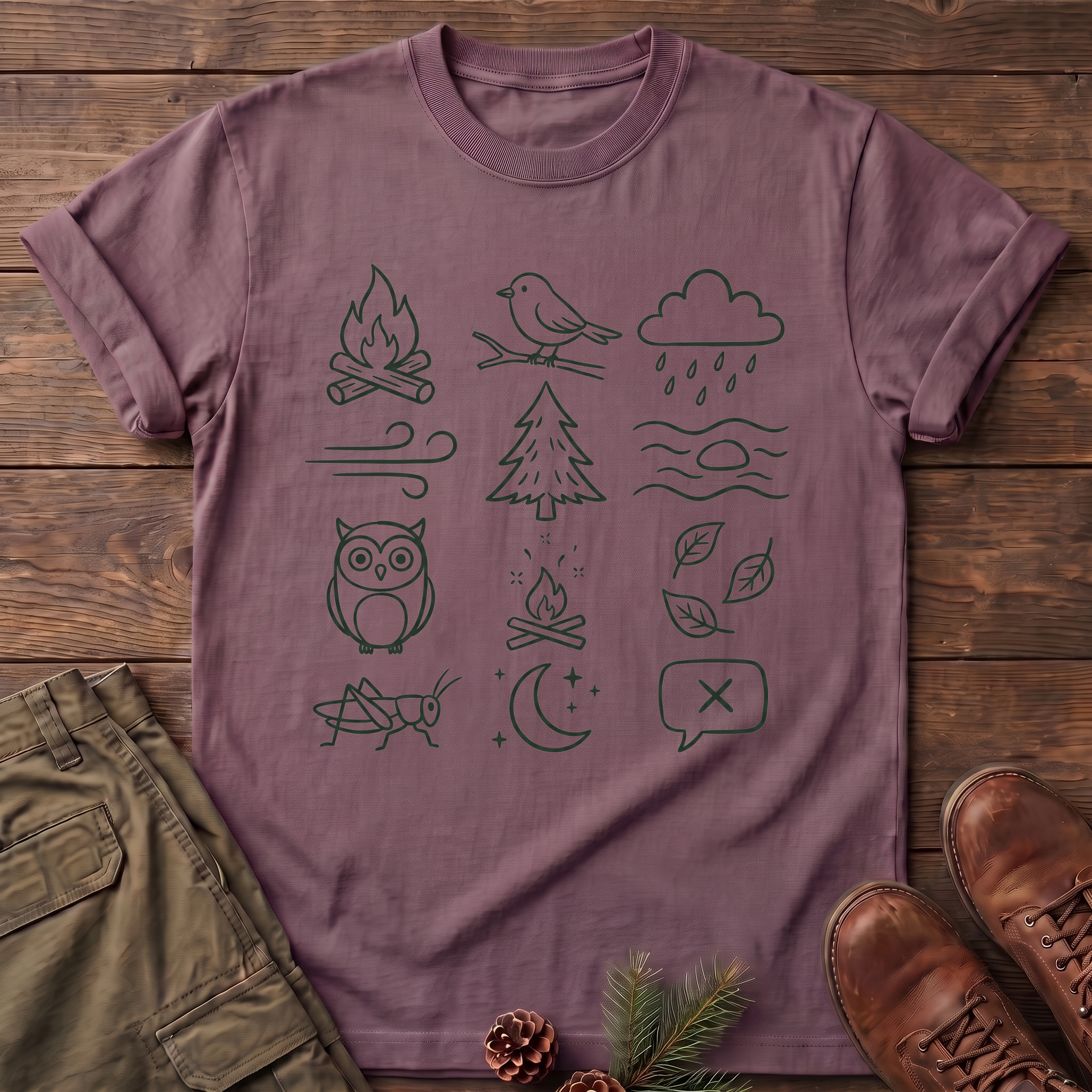 Camping emoji T-Shirt