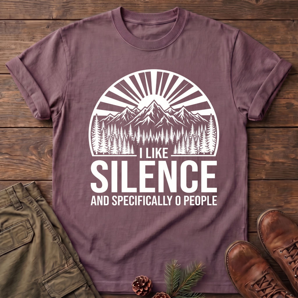 I like silence and zero people T-Shirt