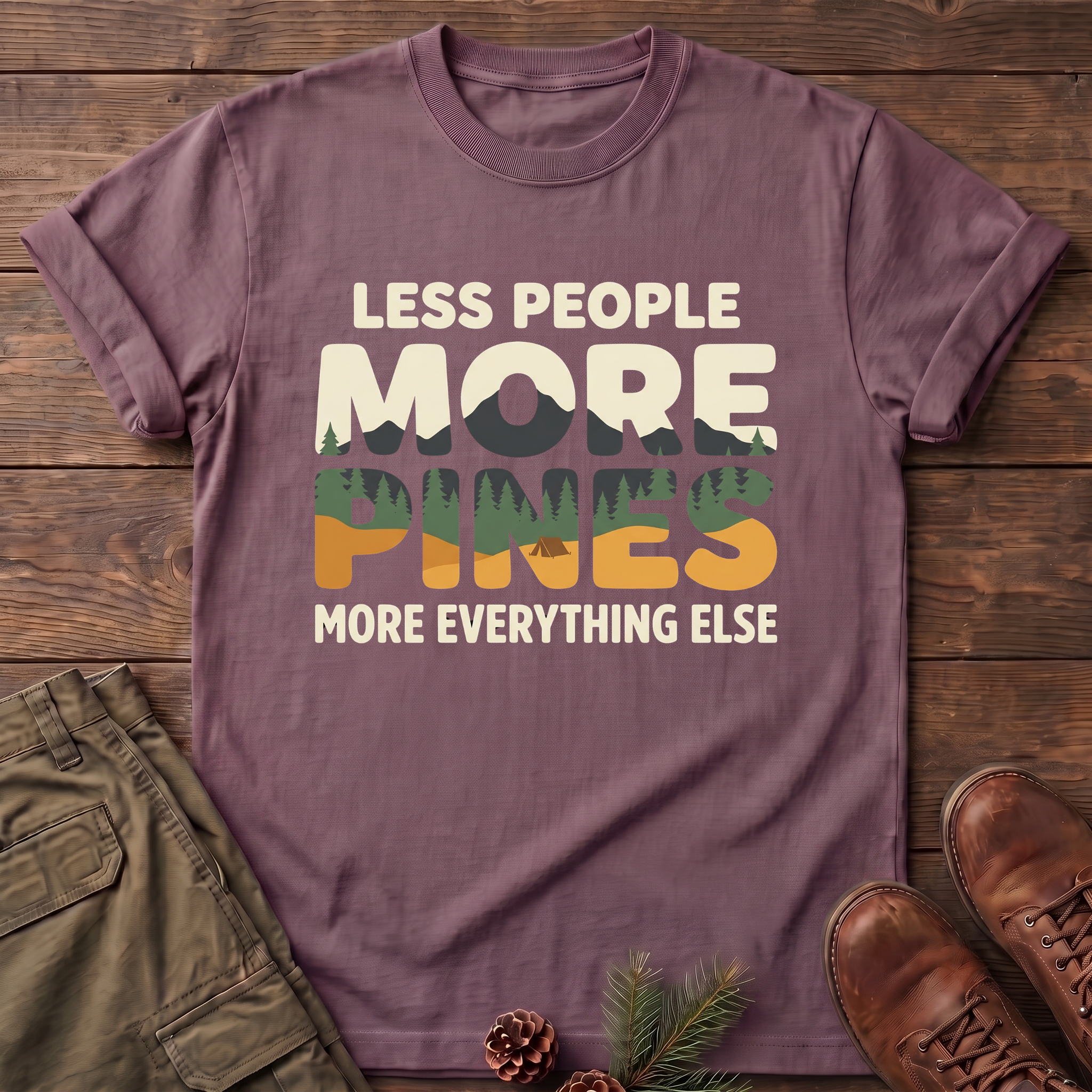 less people more pines T-Shirt
