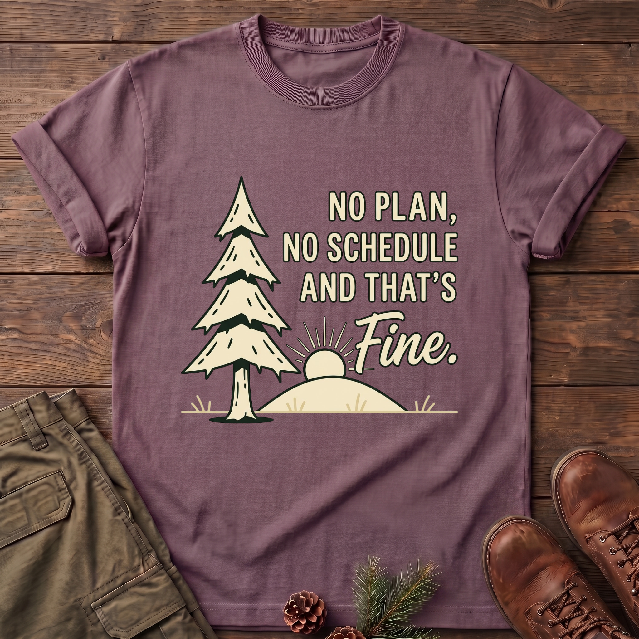 No Plan No Schedule T-Shirt