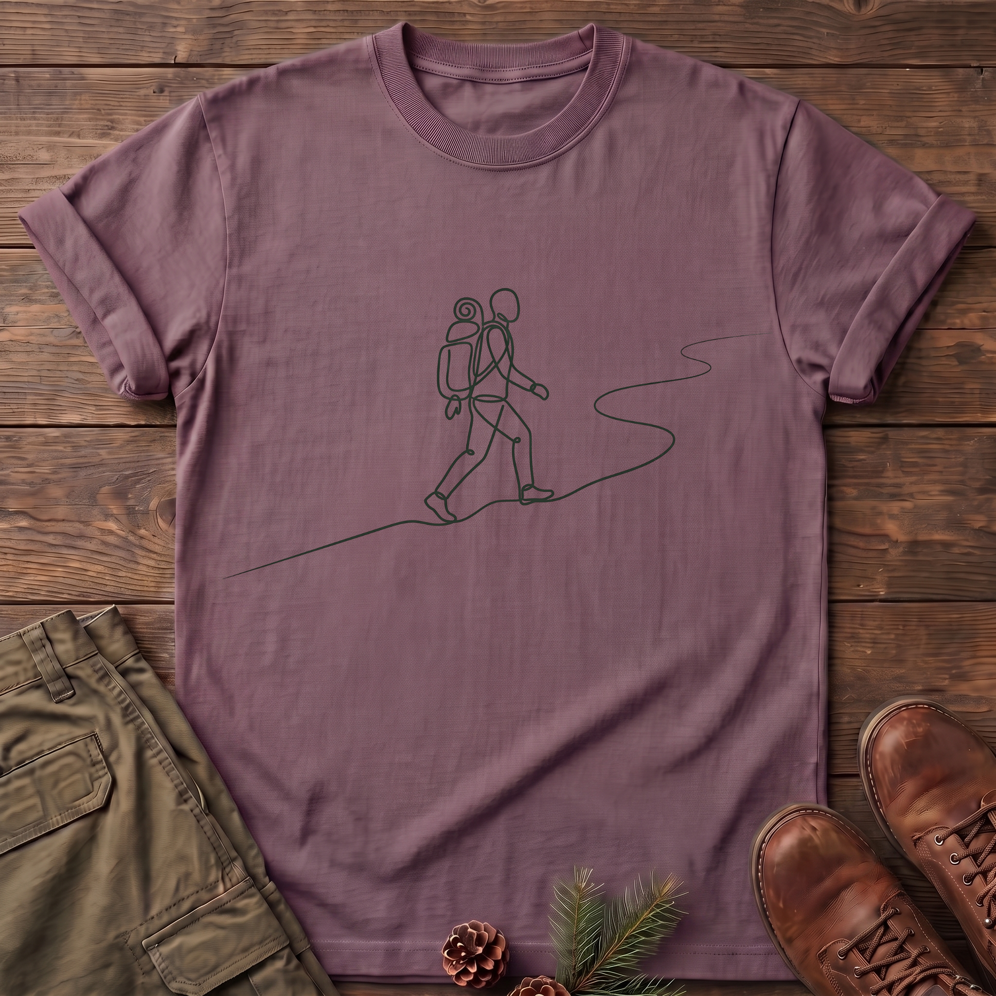 Solo Camper line art T-Shirt