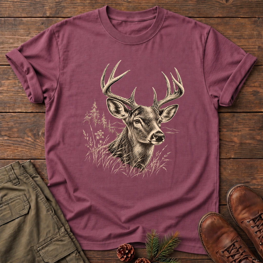gazing deer T-shirt