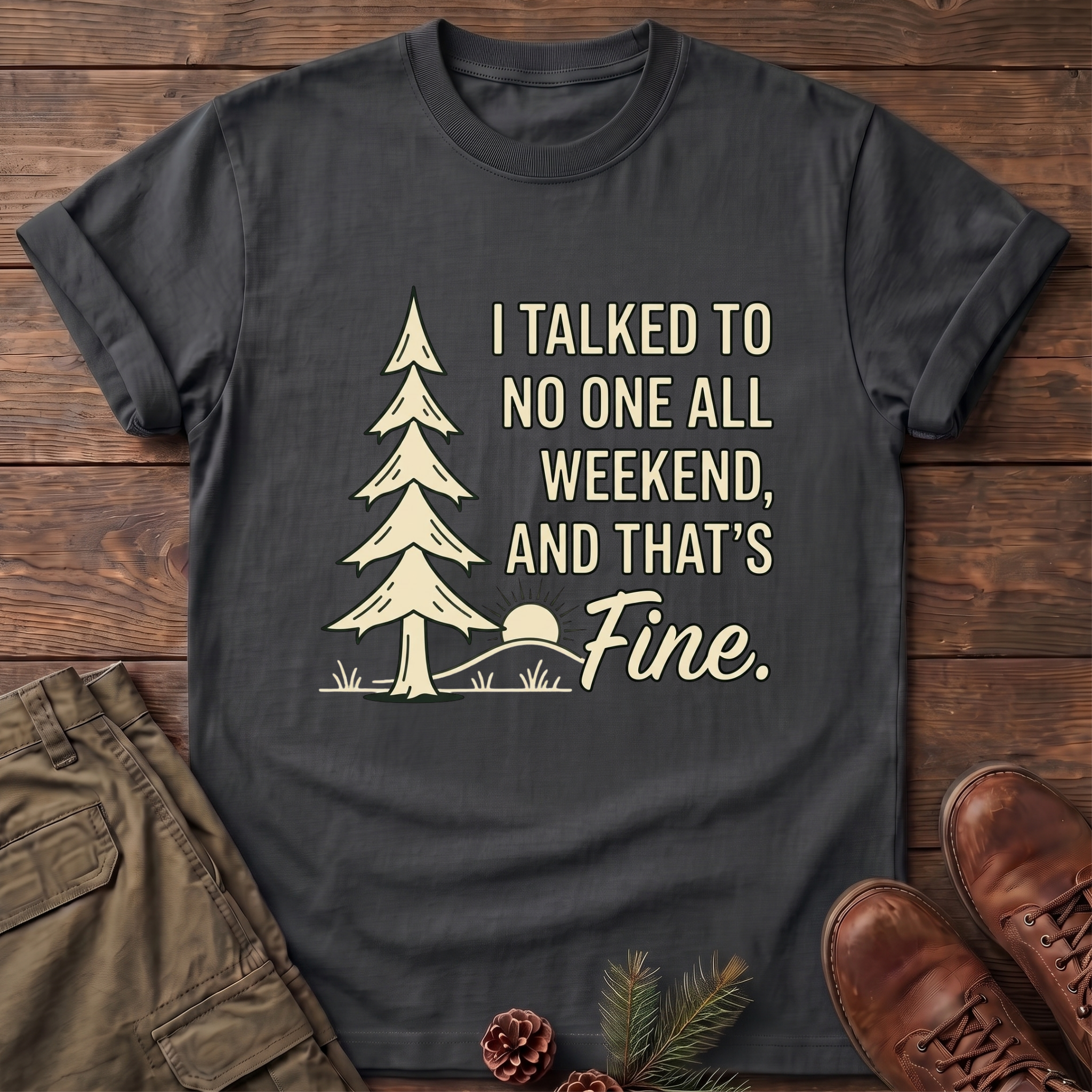 I Talked to no one T-Shirt