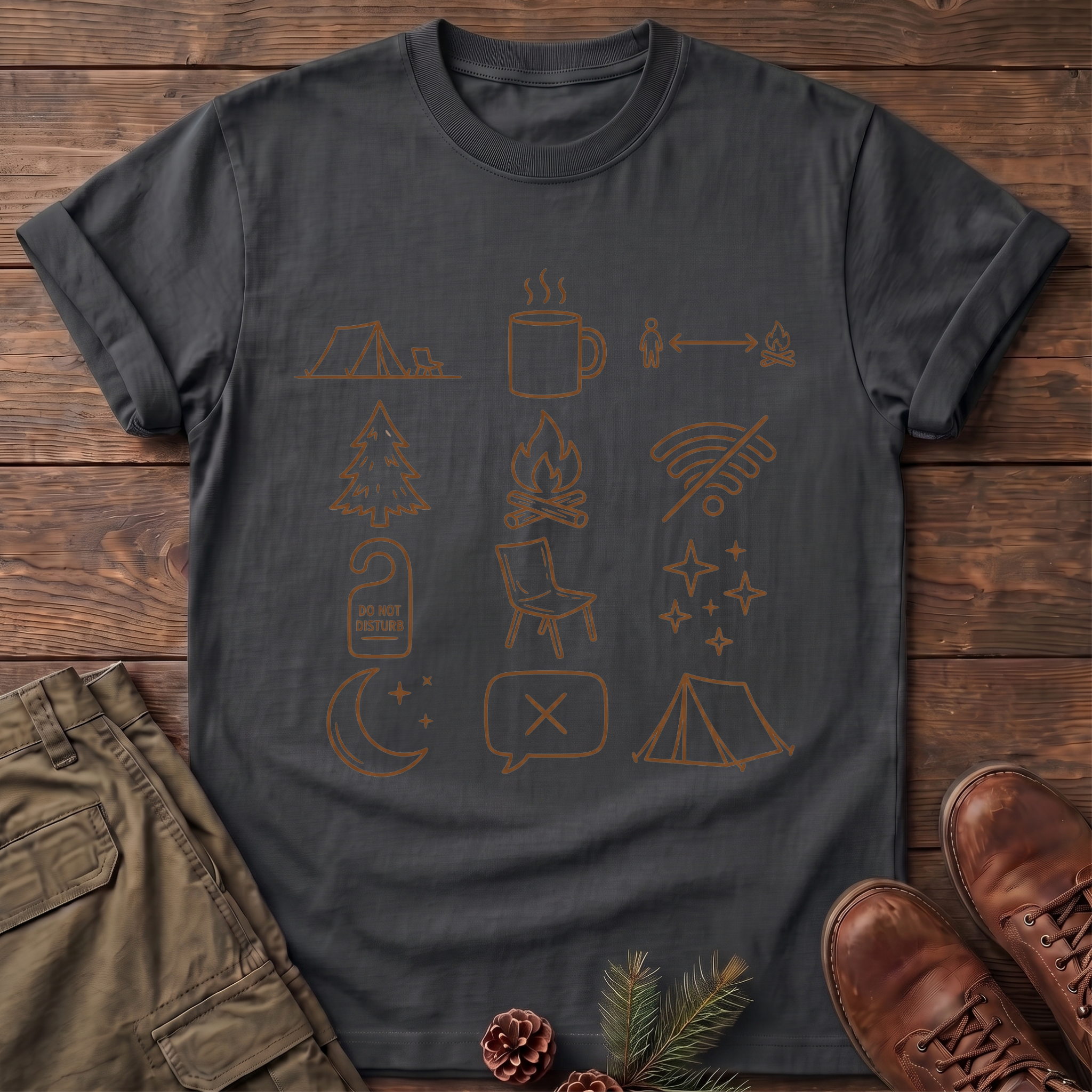 Camping symbols T-Shirt