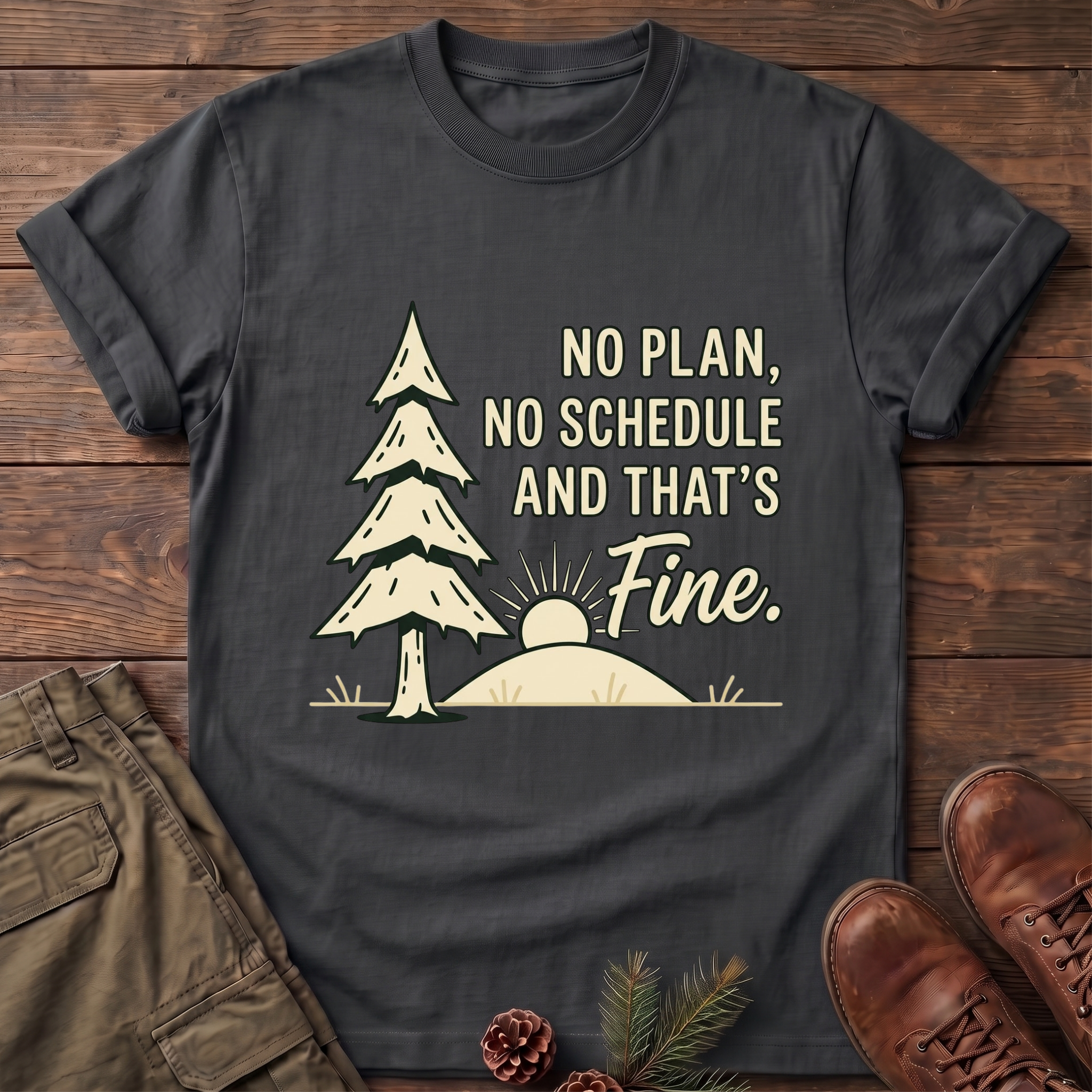 No Plan No Schedule T-Shirt