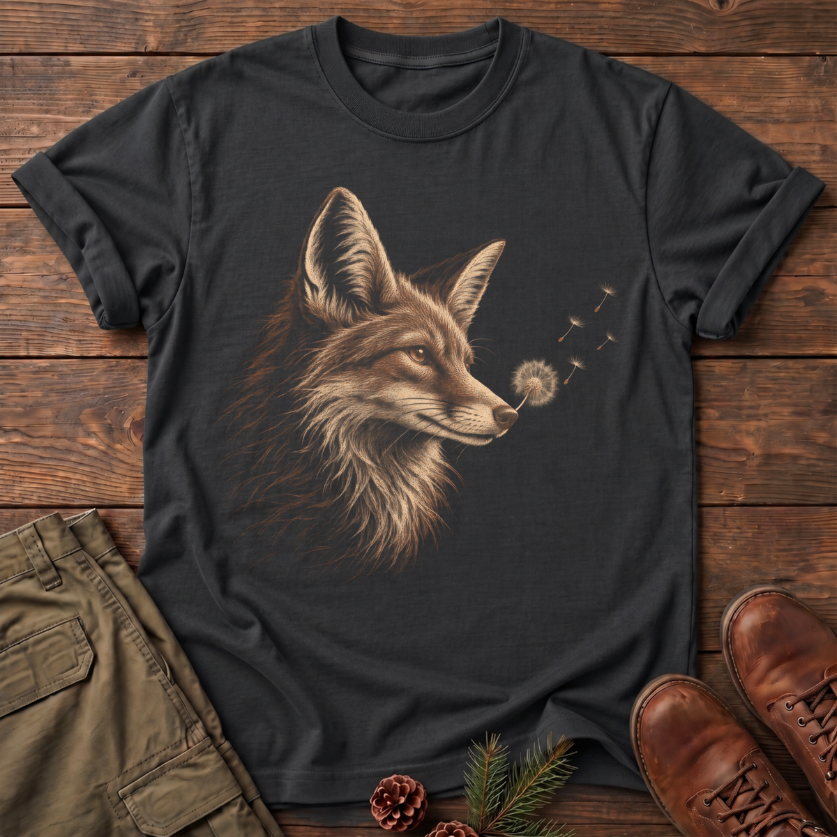 calm fox T-shirt