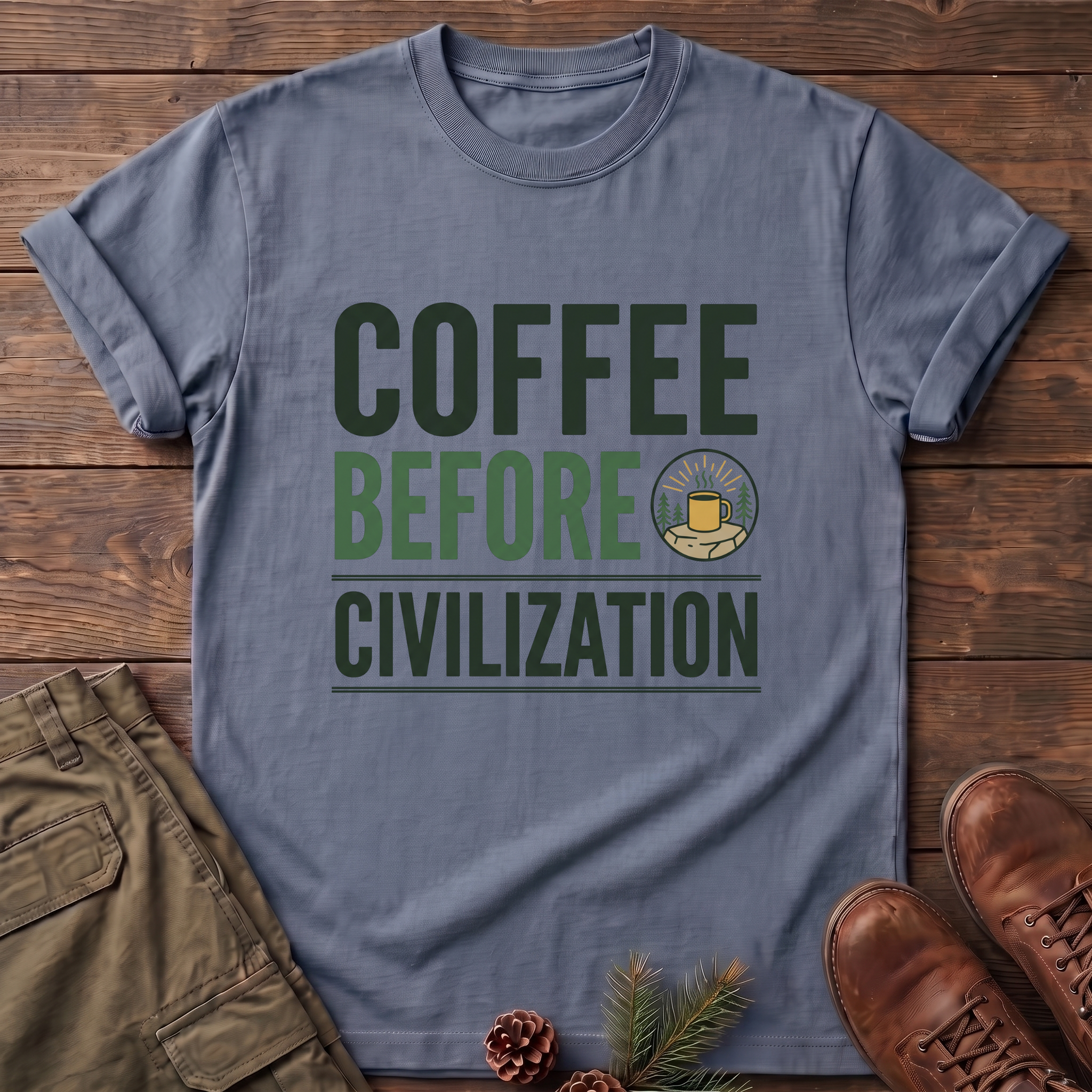 coffee before civilization T-Shirt