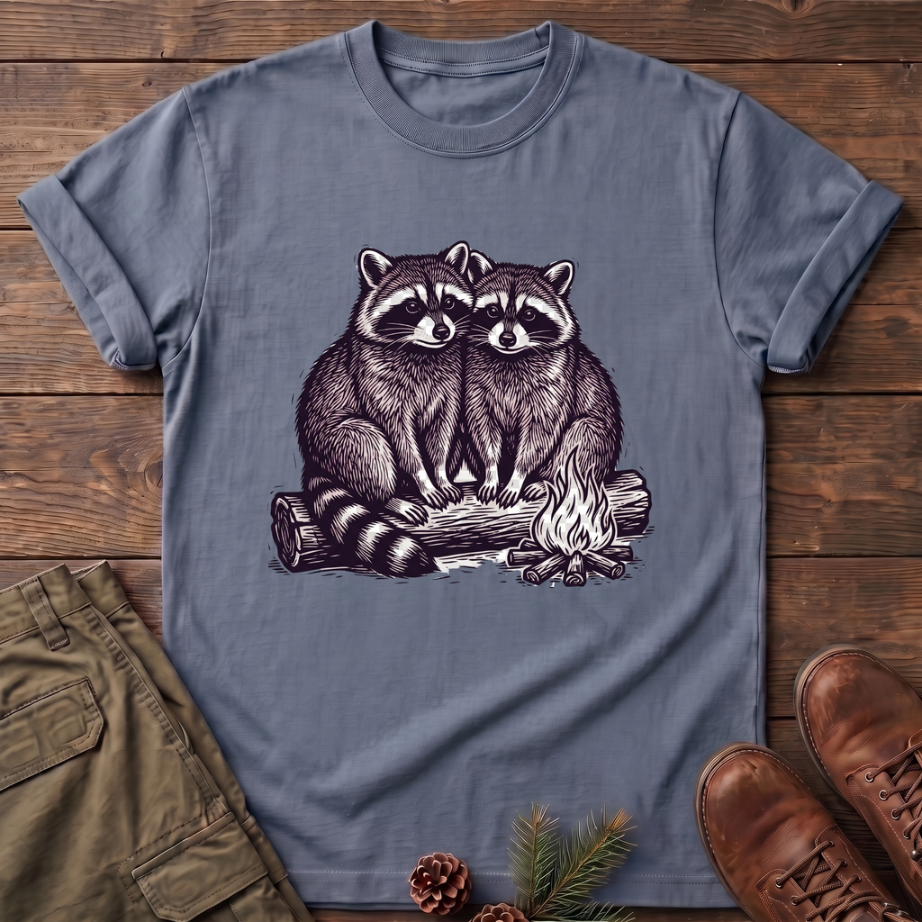 Cuddling Raccoons T-Shirt
