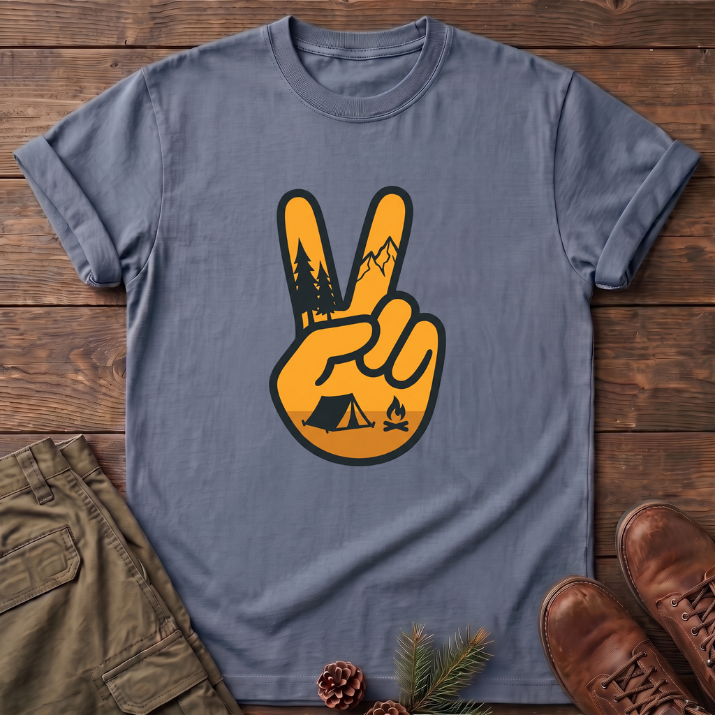 Peace Sunset Camping T-Shirt