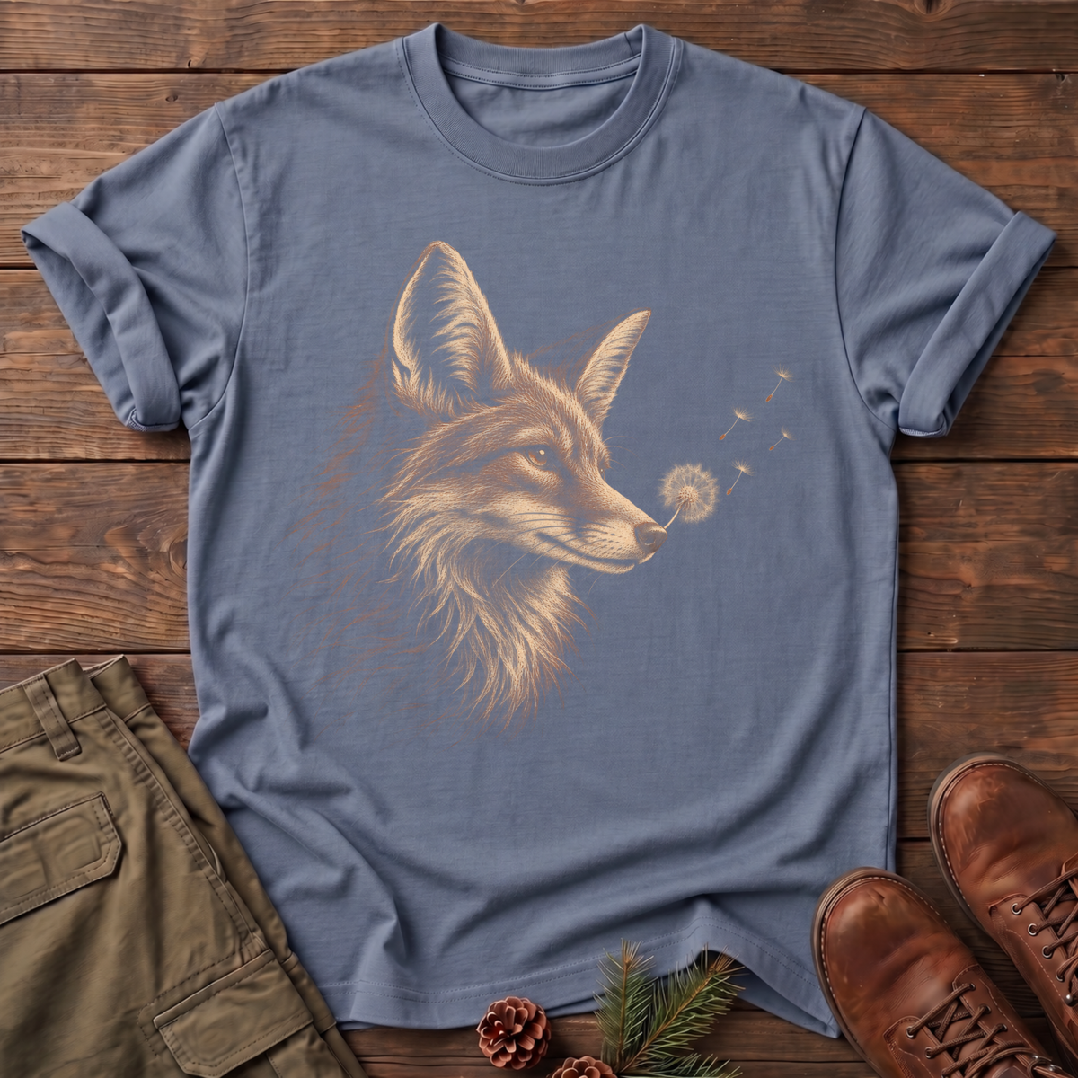 calm fox T-shirt