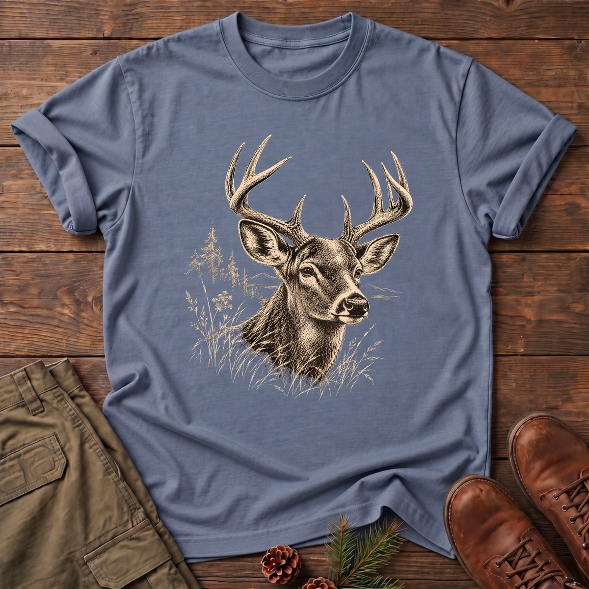 gazing deer T-shirt