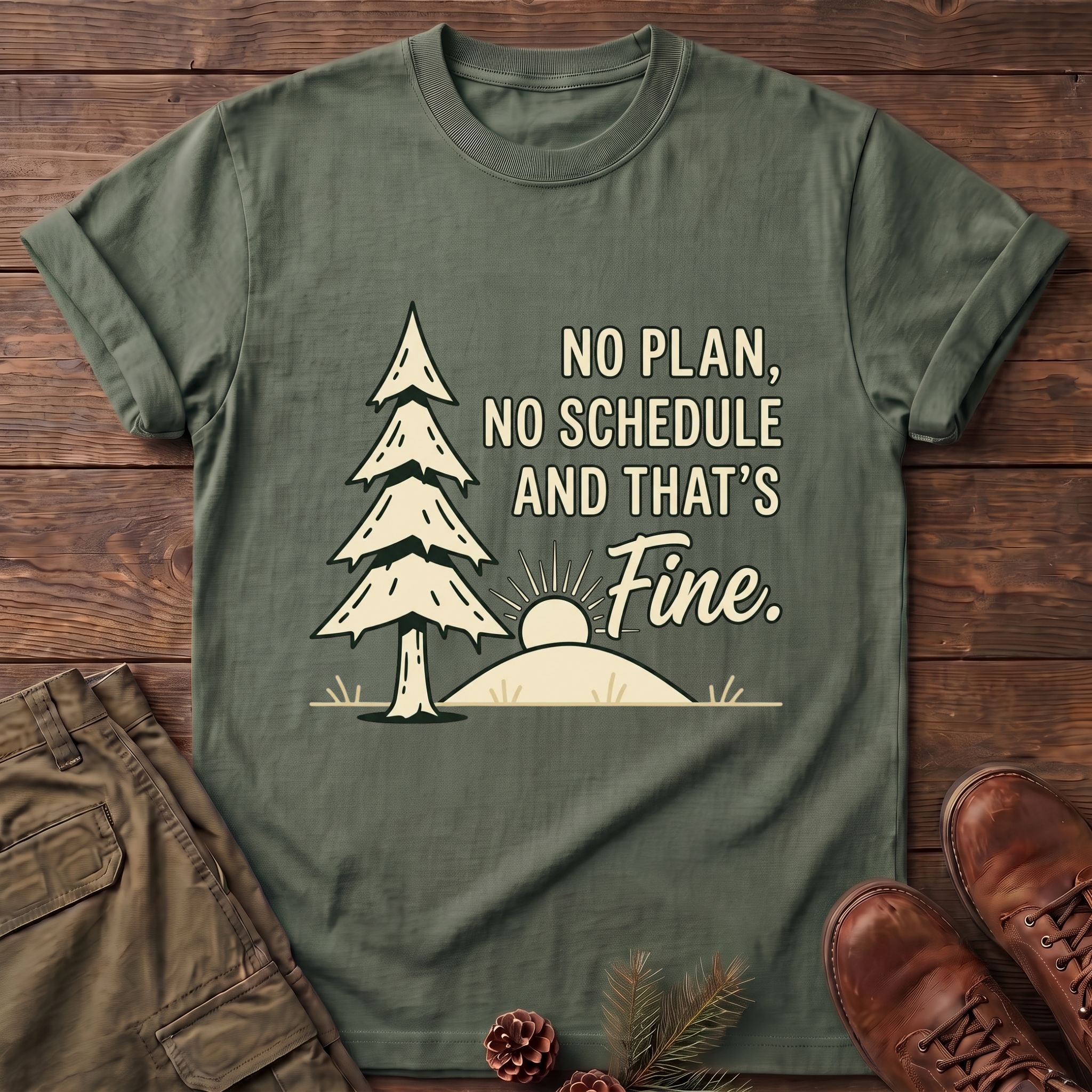 No Plan No Schedule T-Shirt