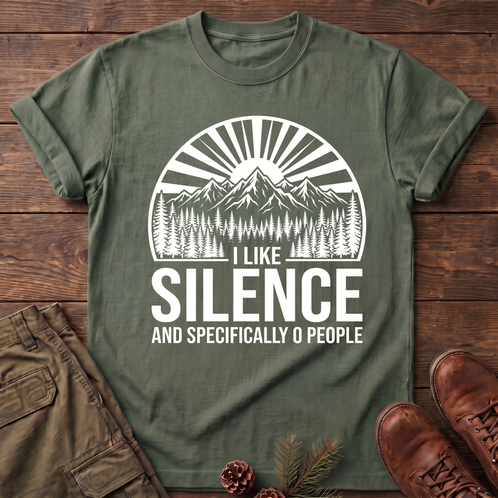 I like silence and zero people T-Shirt