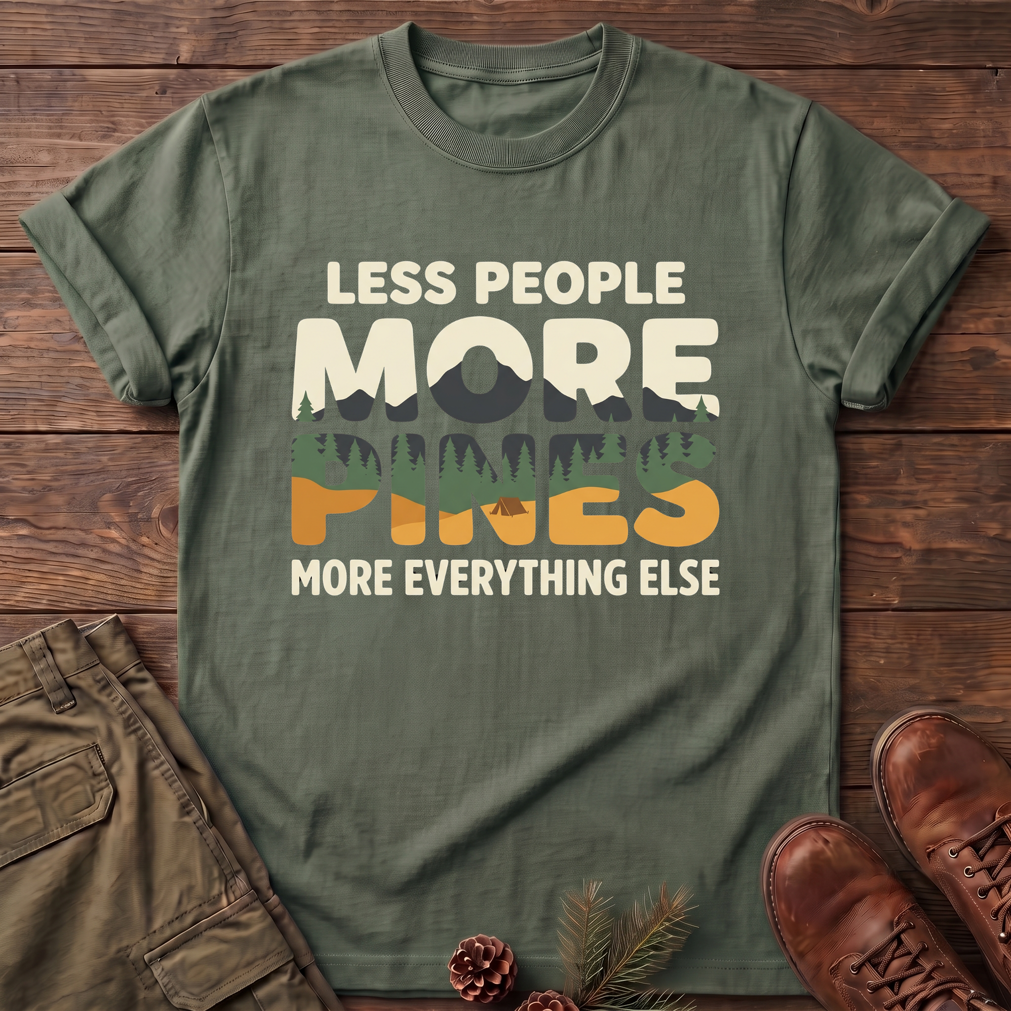 less people more pines T-Shirt