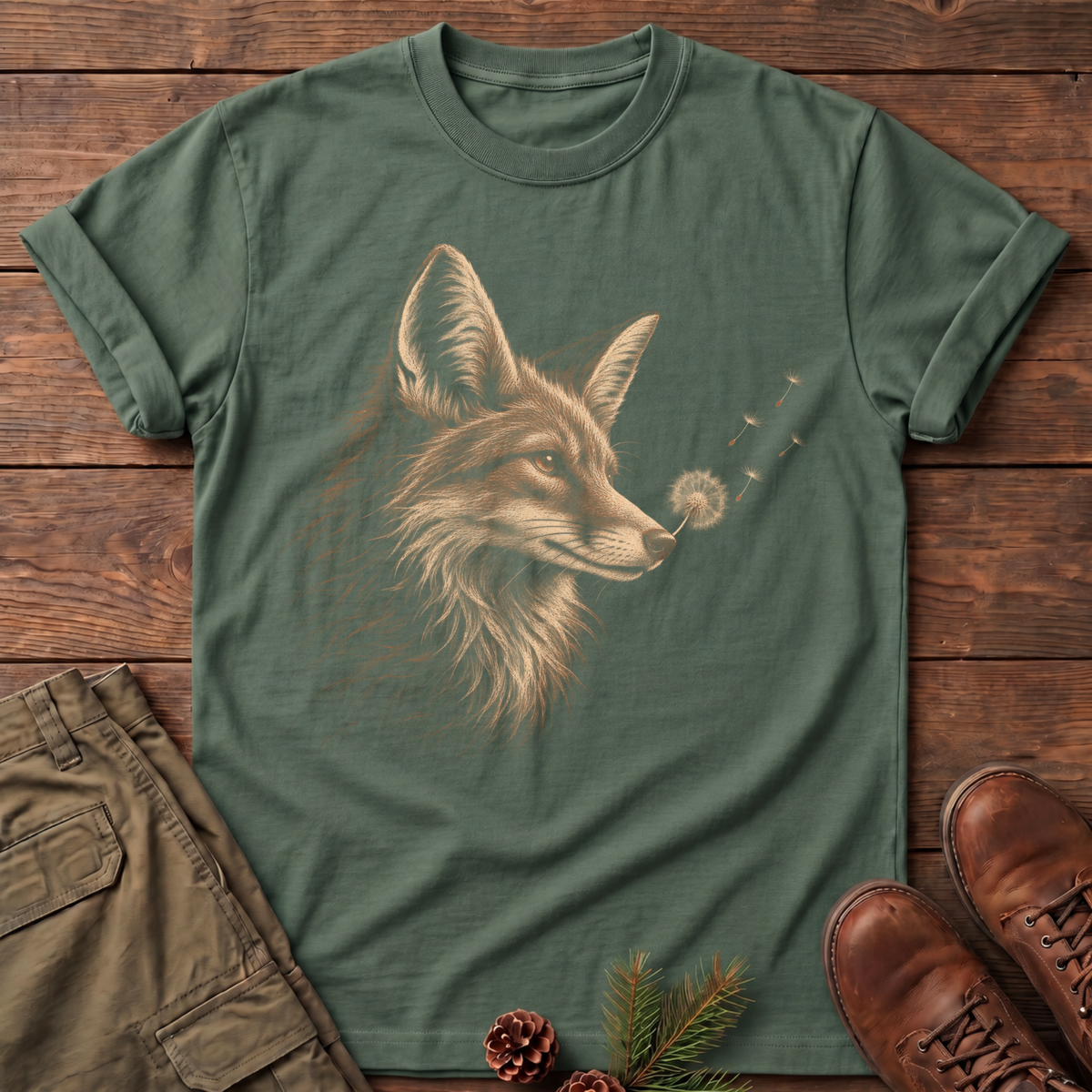 calm fox T-shirt