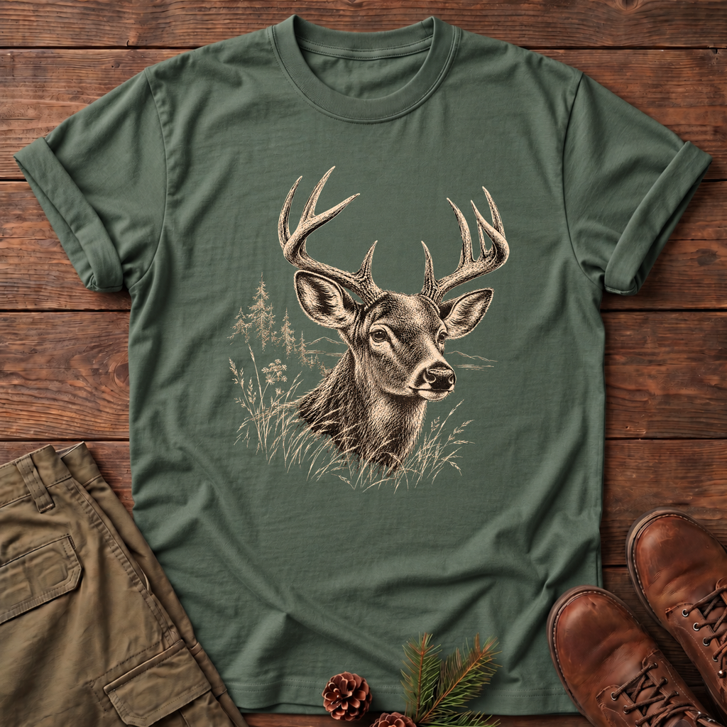 gazing deer T-shirt