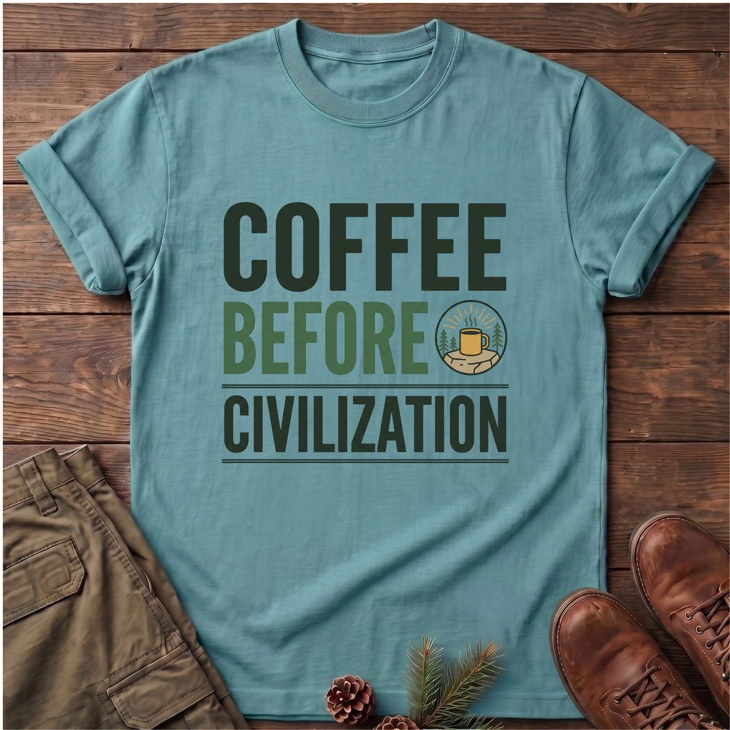 coffee before civilization T-Shirt