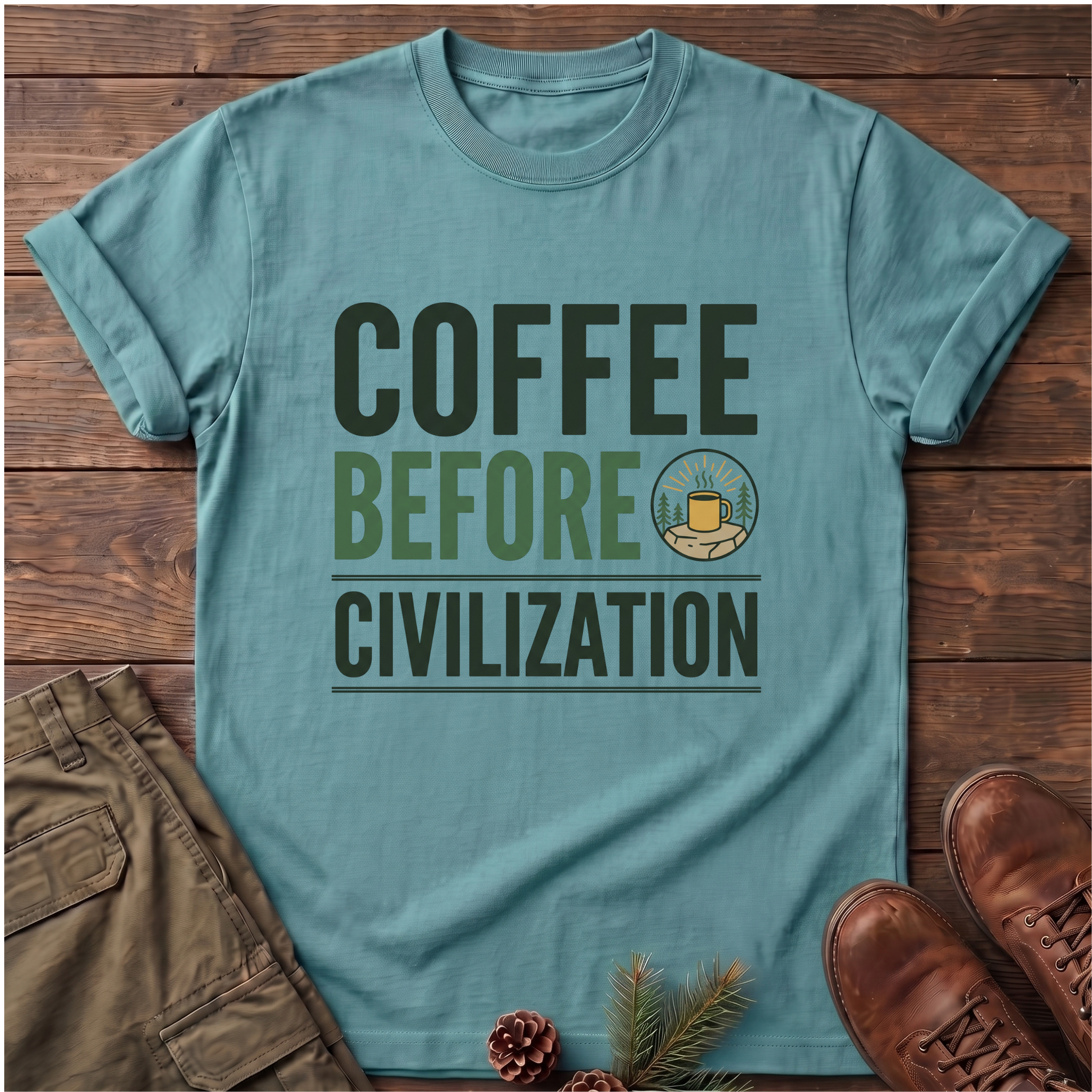 coffee before civilization T-Shirt