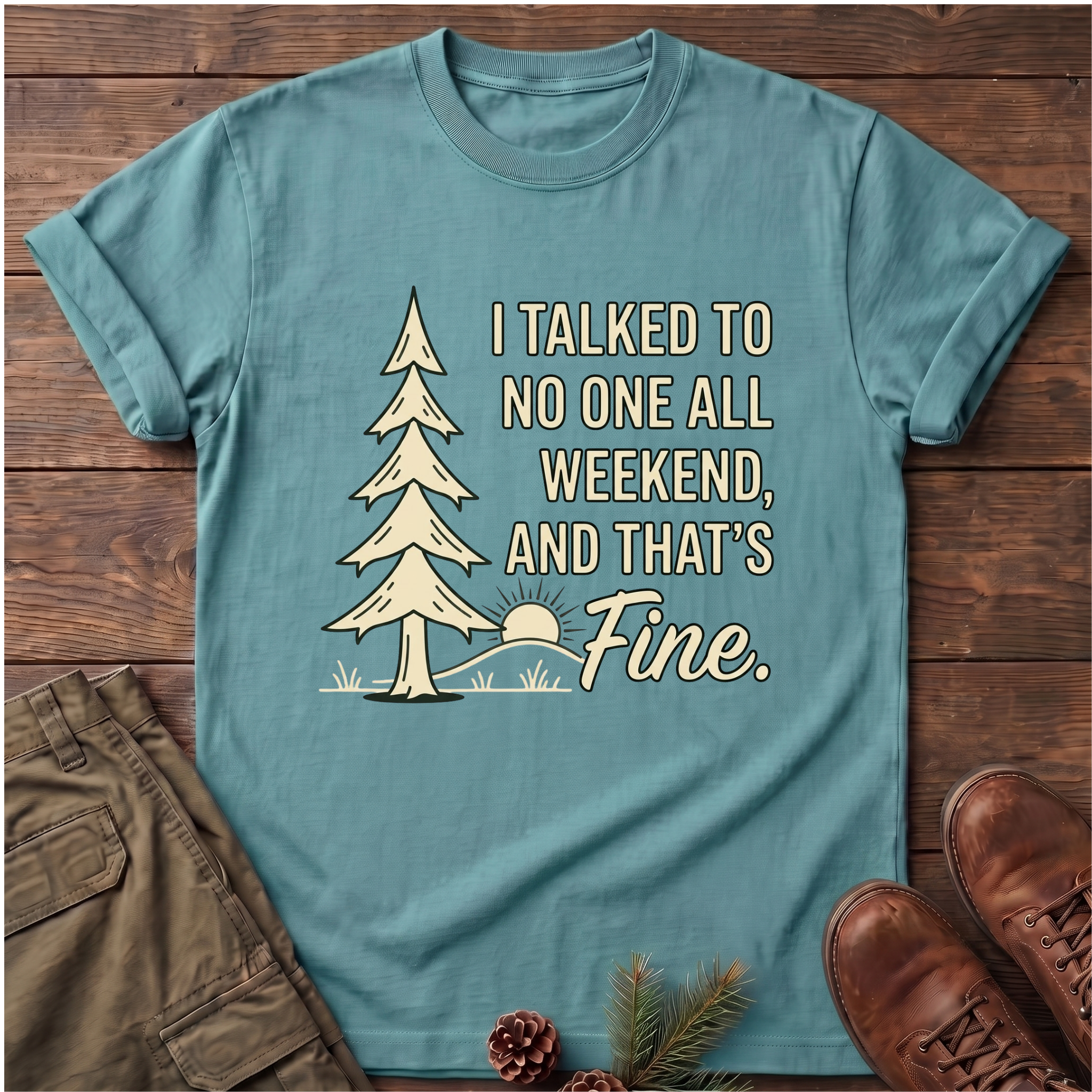I Talked to no one T-Shirt