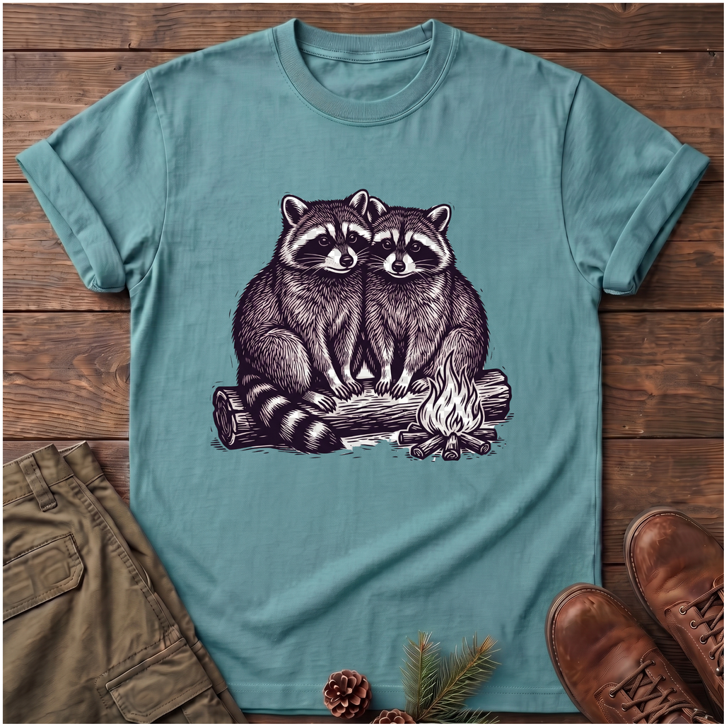 Cuddling Raccoons T-Shirt