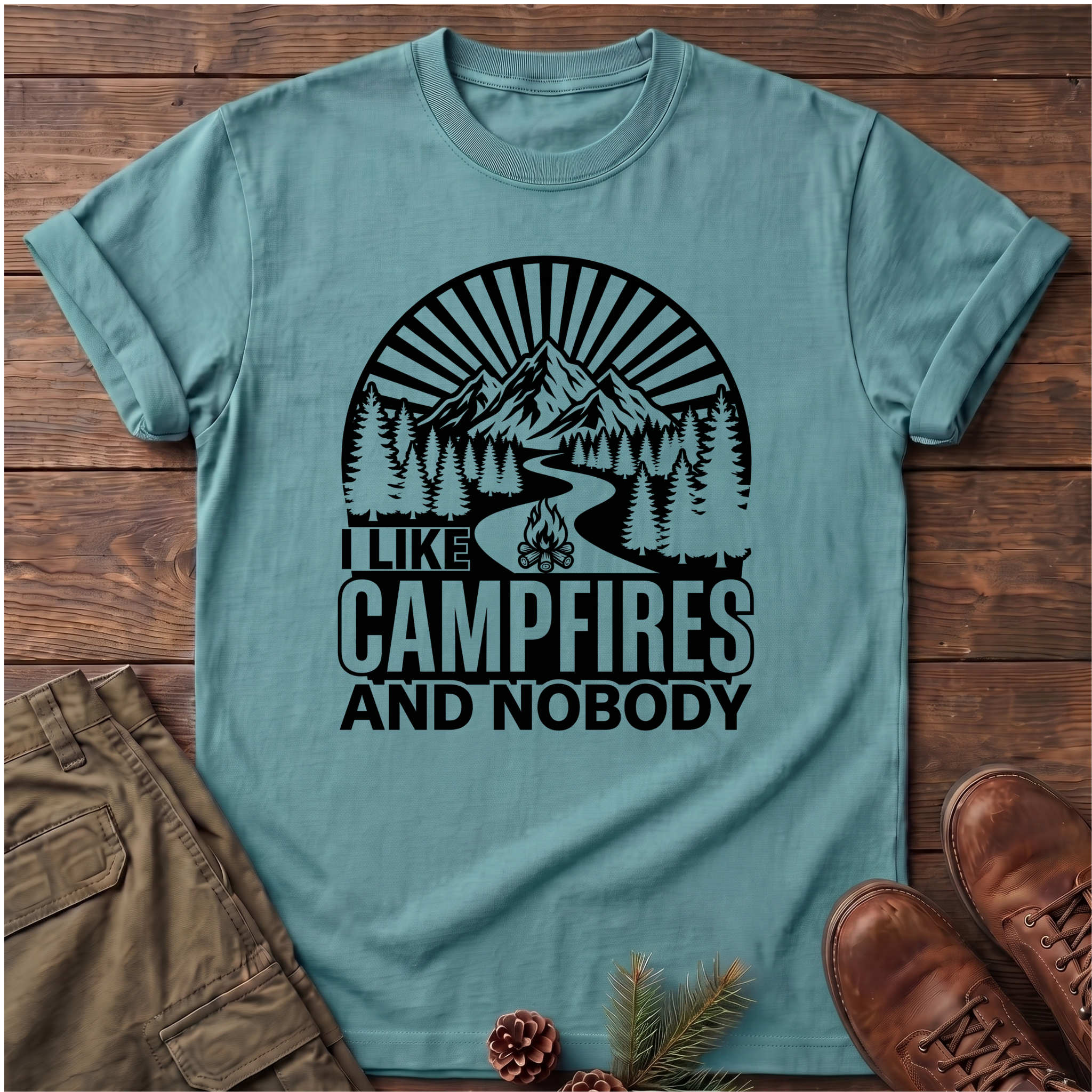 I Like Campfires And Nobody T-Shirt