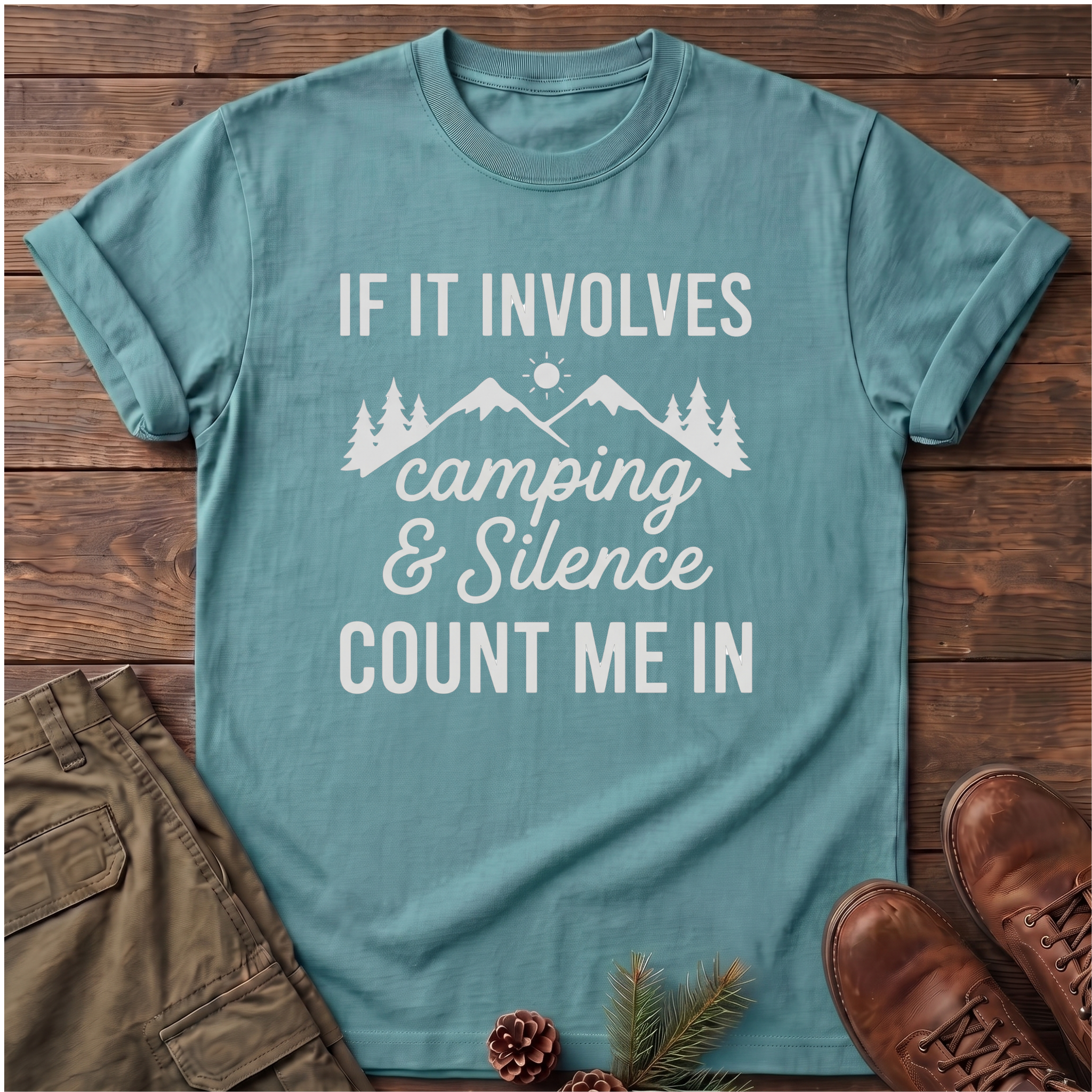 If it involves camping and silence T-Shirt