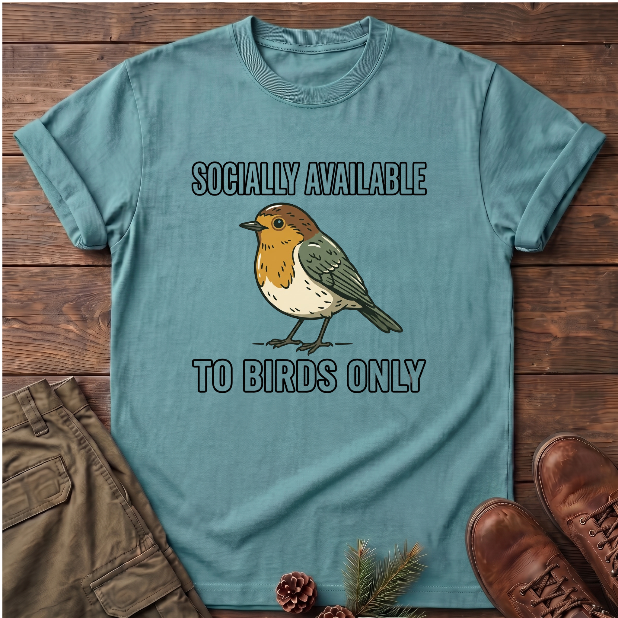 Socially available to birds only T-Shirt