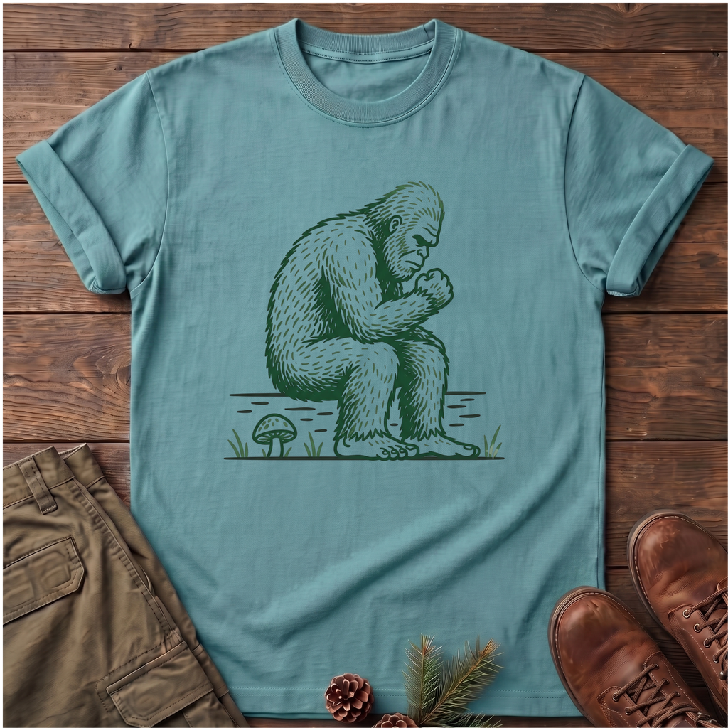 Bigfoot Thinking T-Shirt