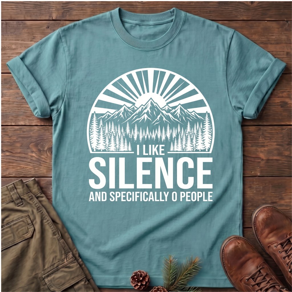 I like silence and zero people T-Shirt