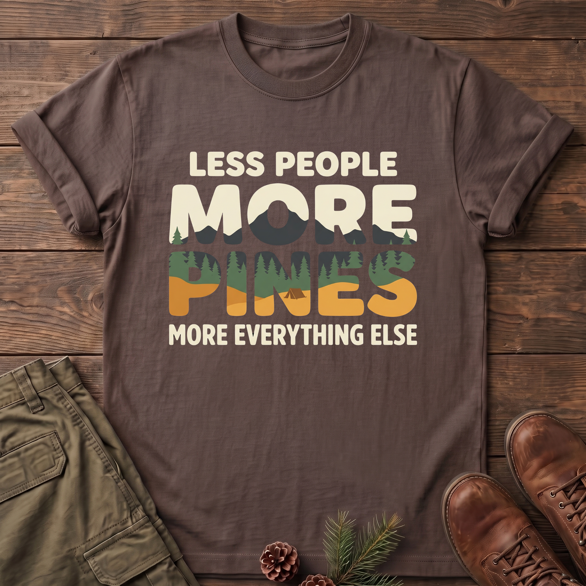 less people more pines T-Shirt
