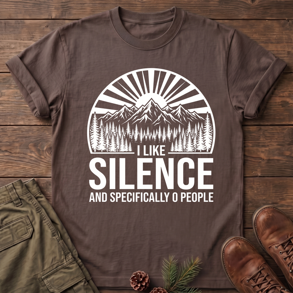 I like silence and zero people T-Shirt