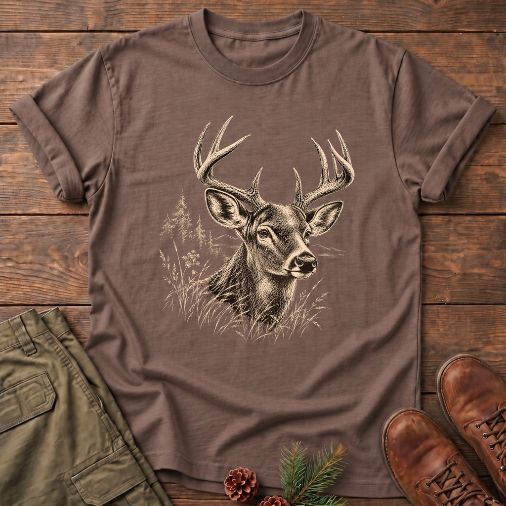 gazing deer T-shirt