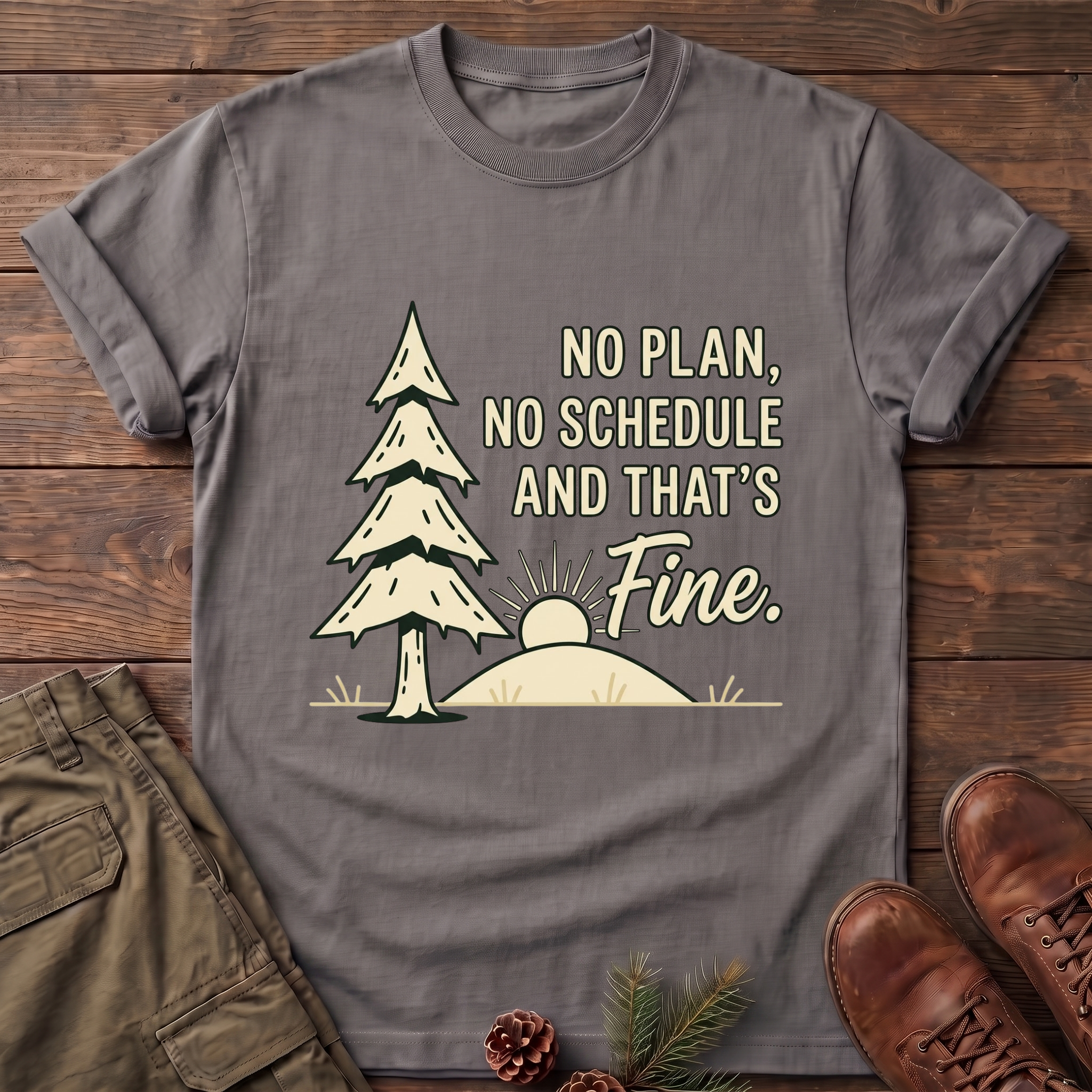 No Plan No Schedule T-Shirt