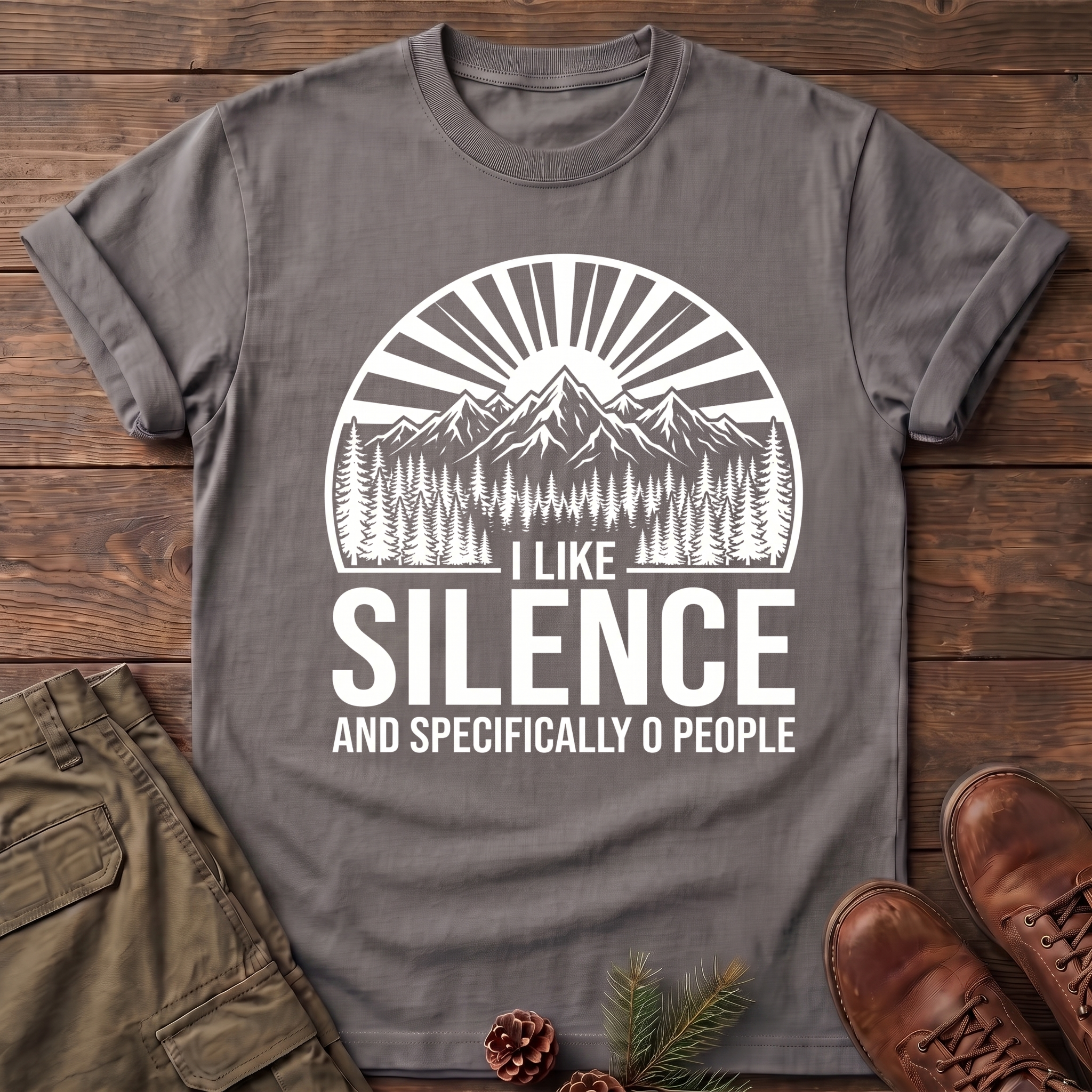 I like silence and zero people T-Shirt