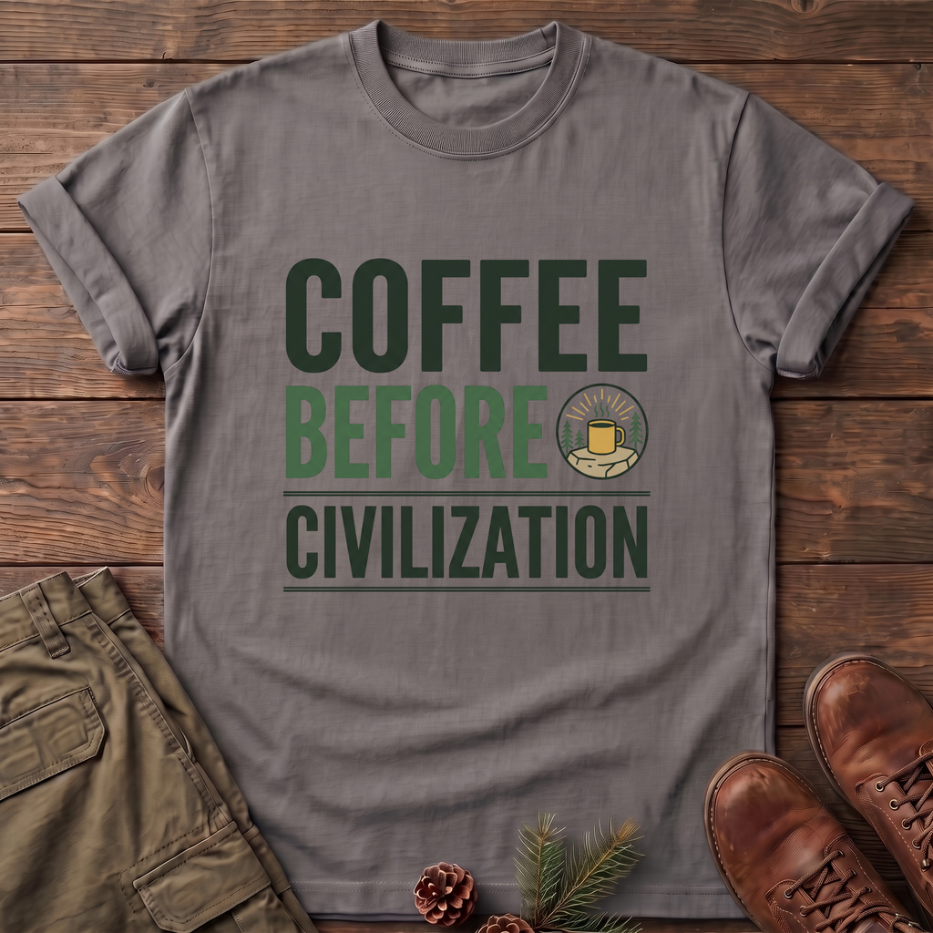 coffee before civilization T-Shirt