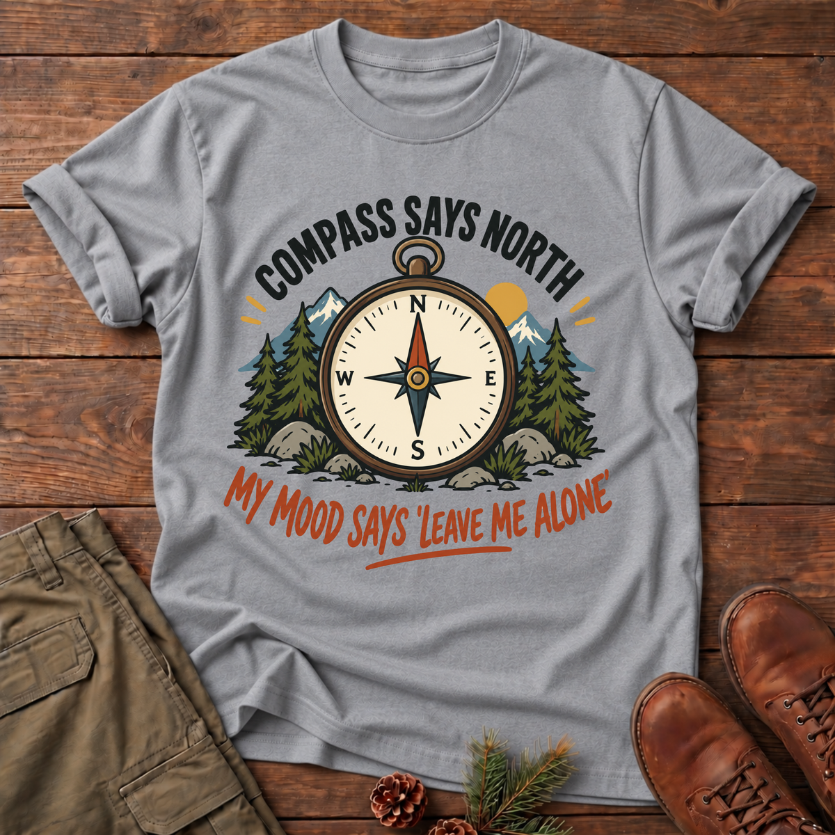 compass says T-shirt