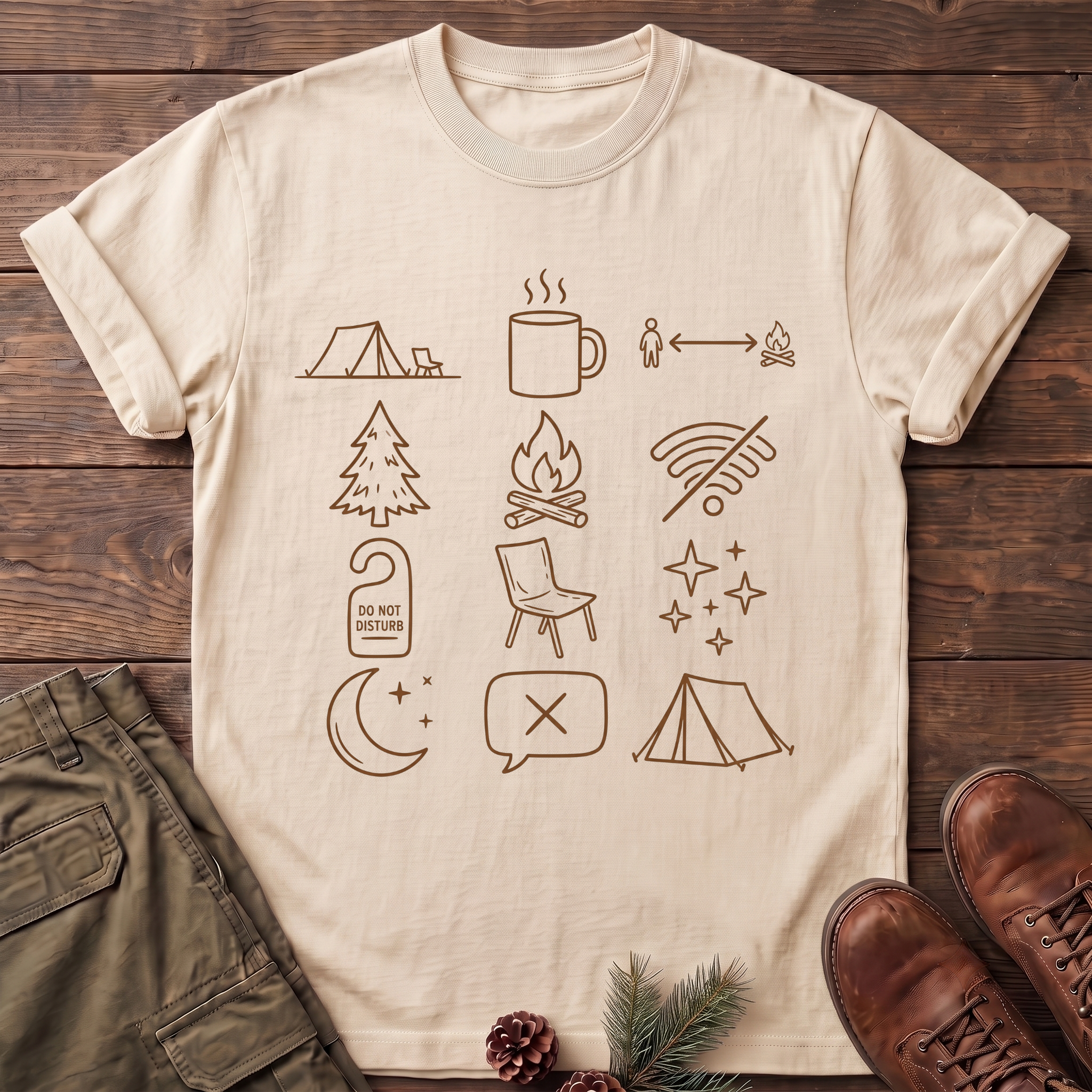 Camping symbols T-Shirt