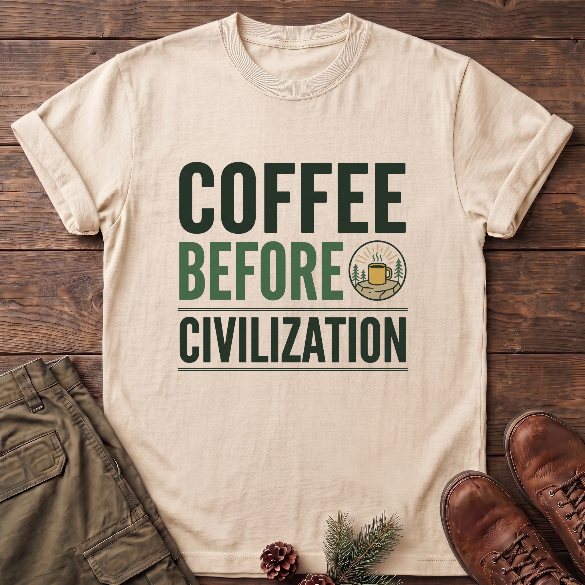 coffee before civilization T-Shirt