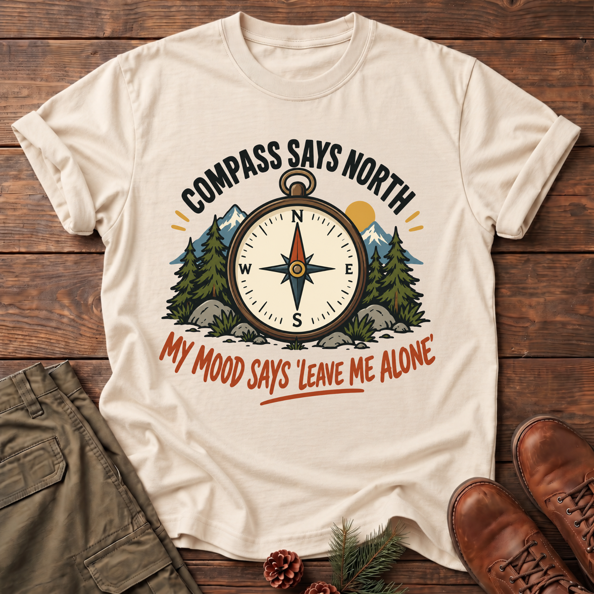 compass says T-shirt