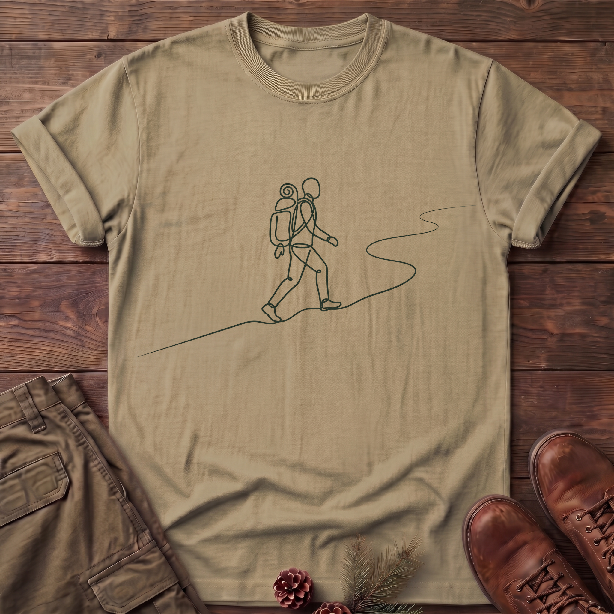 Solo Camper line art T-Shirt