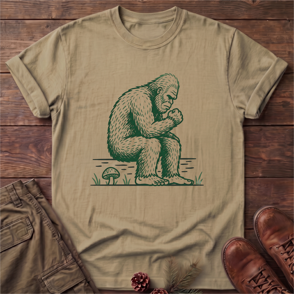Bigfoot Thinking T-Shirt