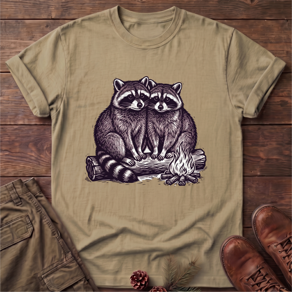 Cuddling Raccoons T-Shirt