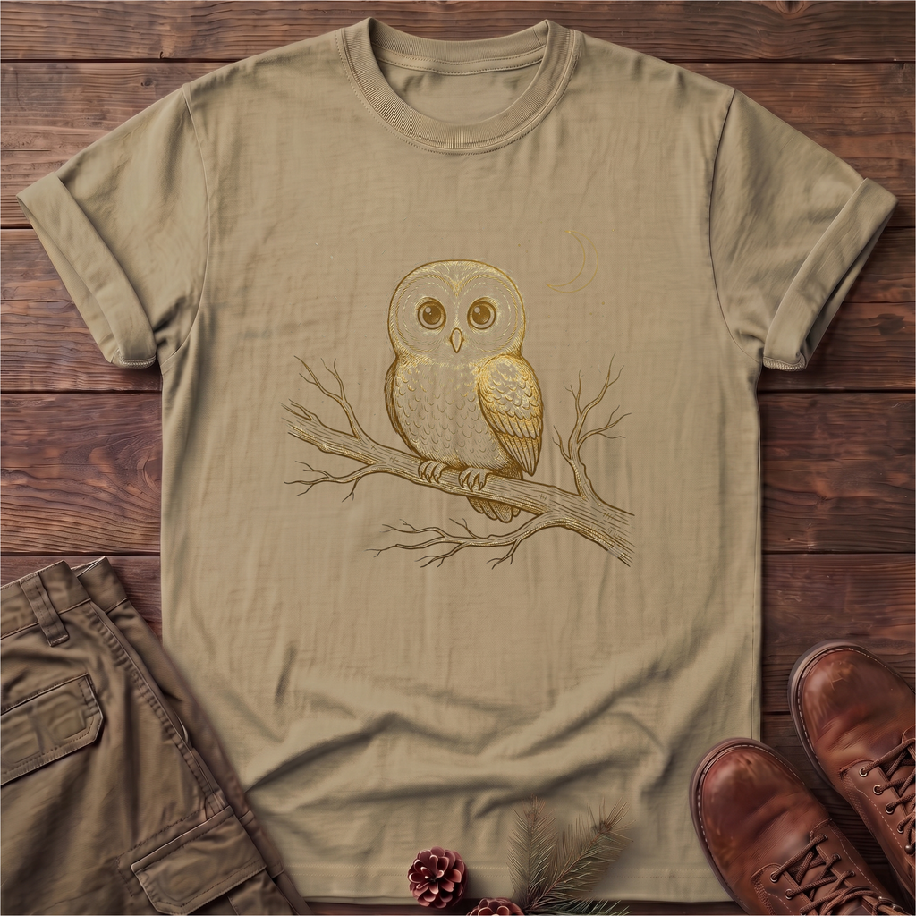 Owl On A Branch T-Shirt