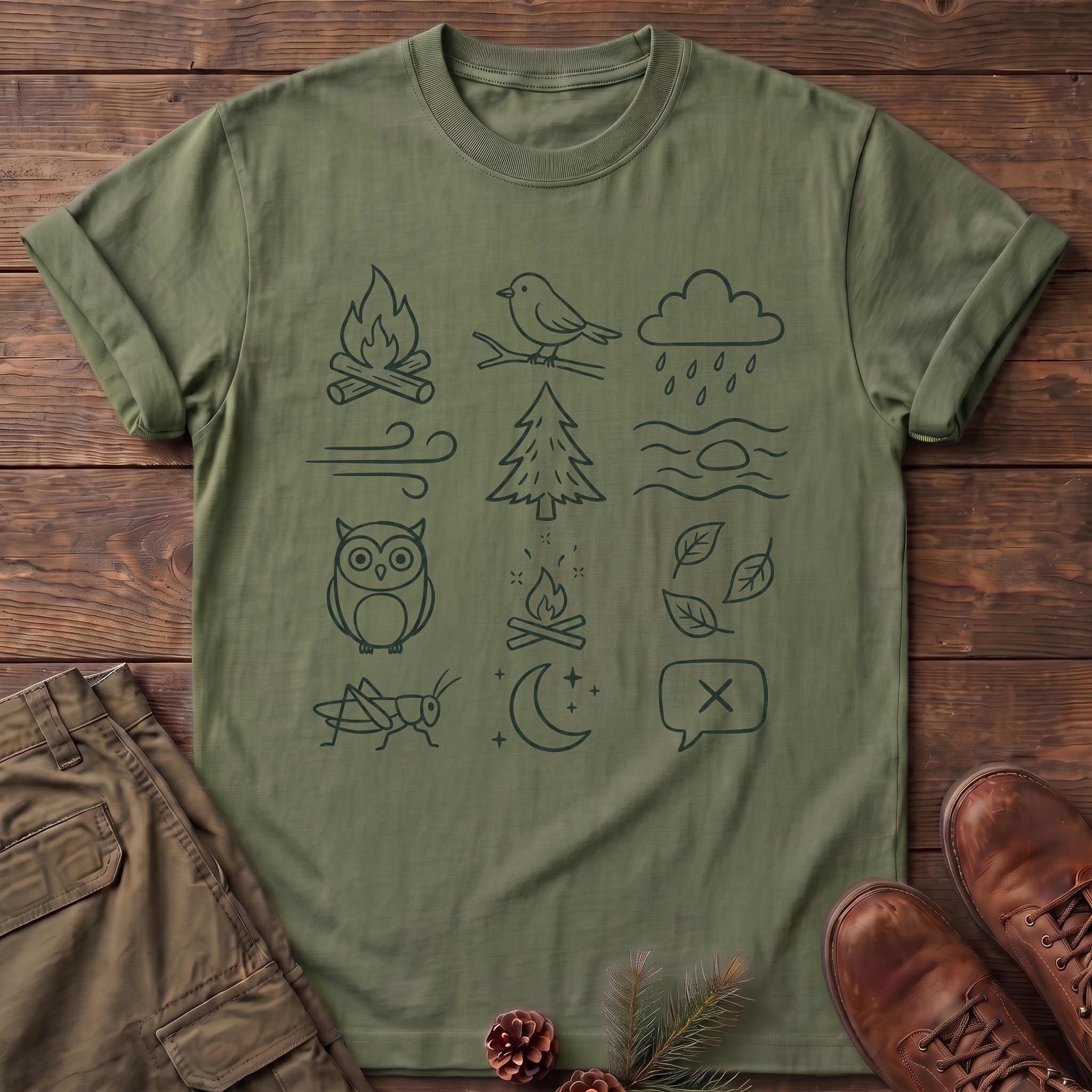 Camping emoji T-Shirt