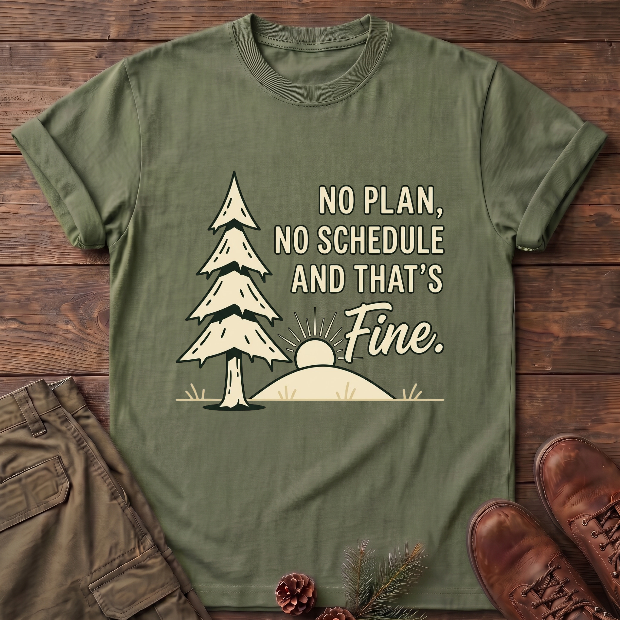 No Plan No Schedule T-Shirt