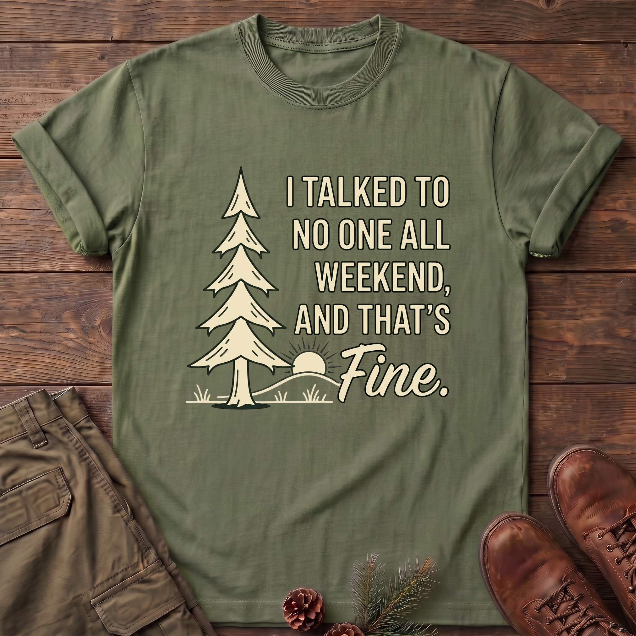 I Talked to no one T-Shirt